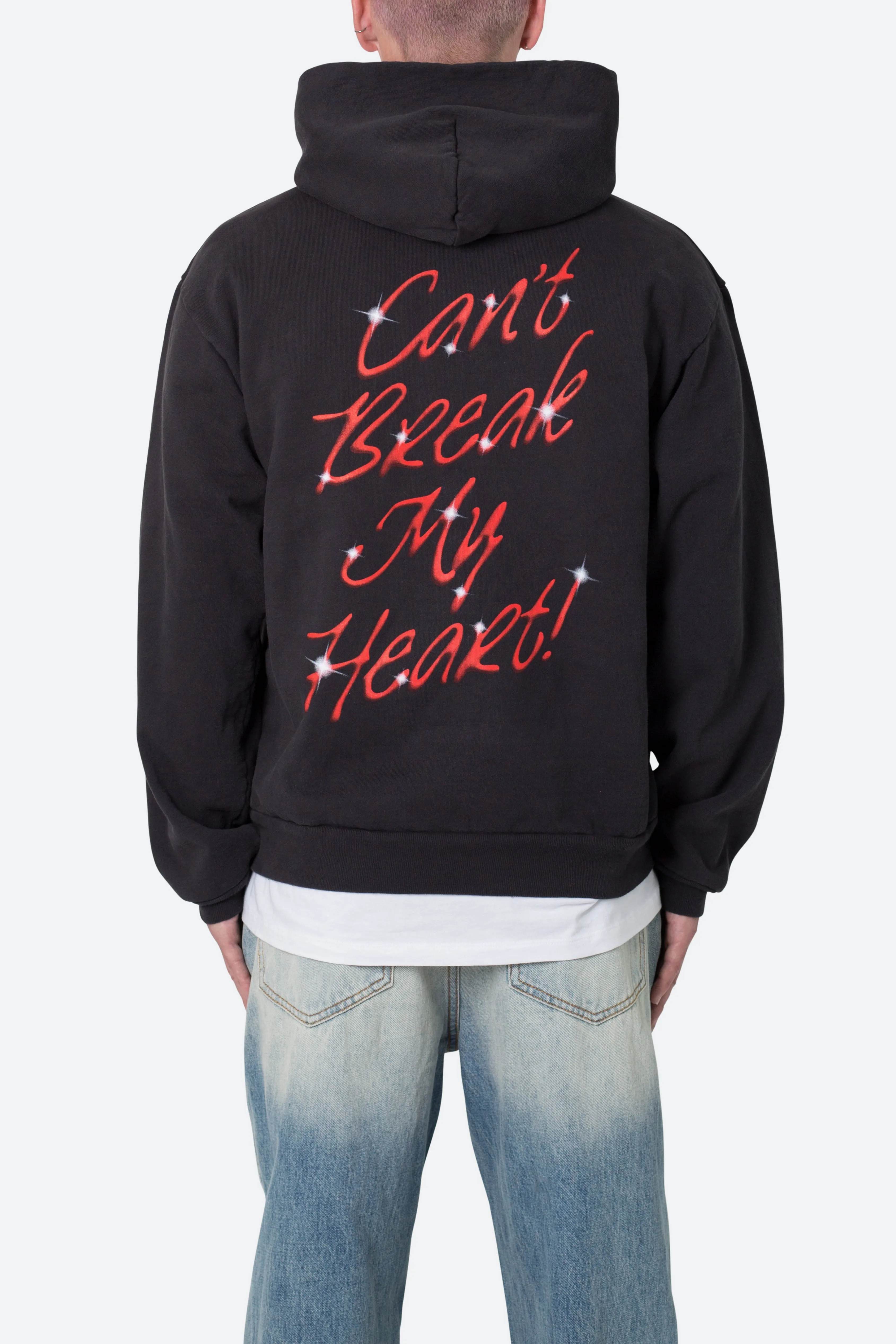 Broken Heart Hoodie - Off Black sold by MNML product image thumbnail 5