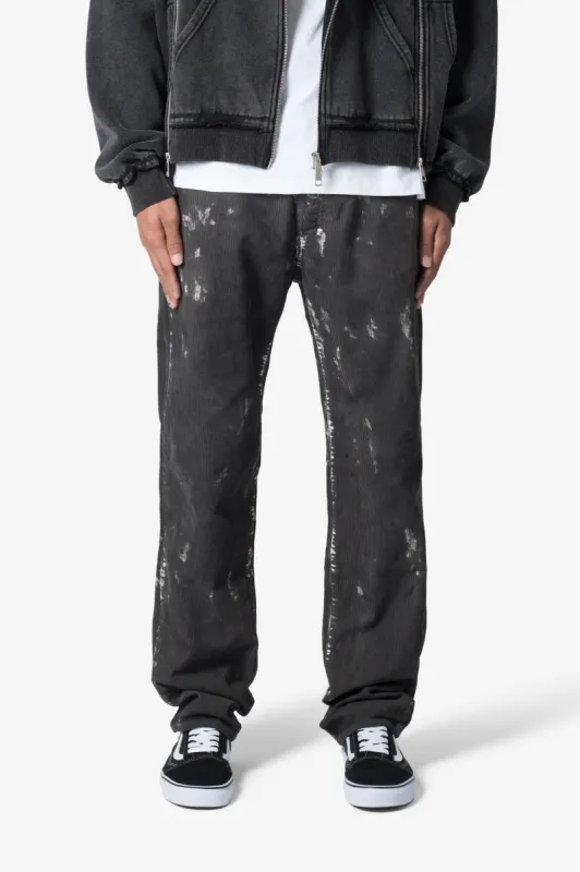 V377 Straight Denim - Washed Black sold by MNML