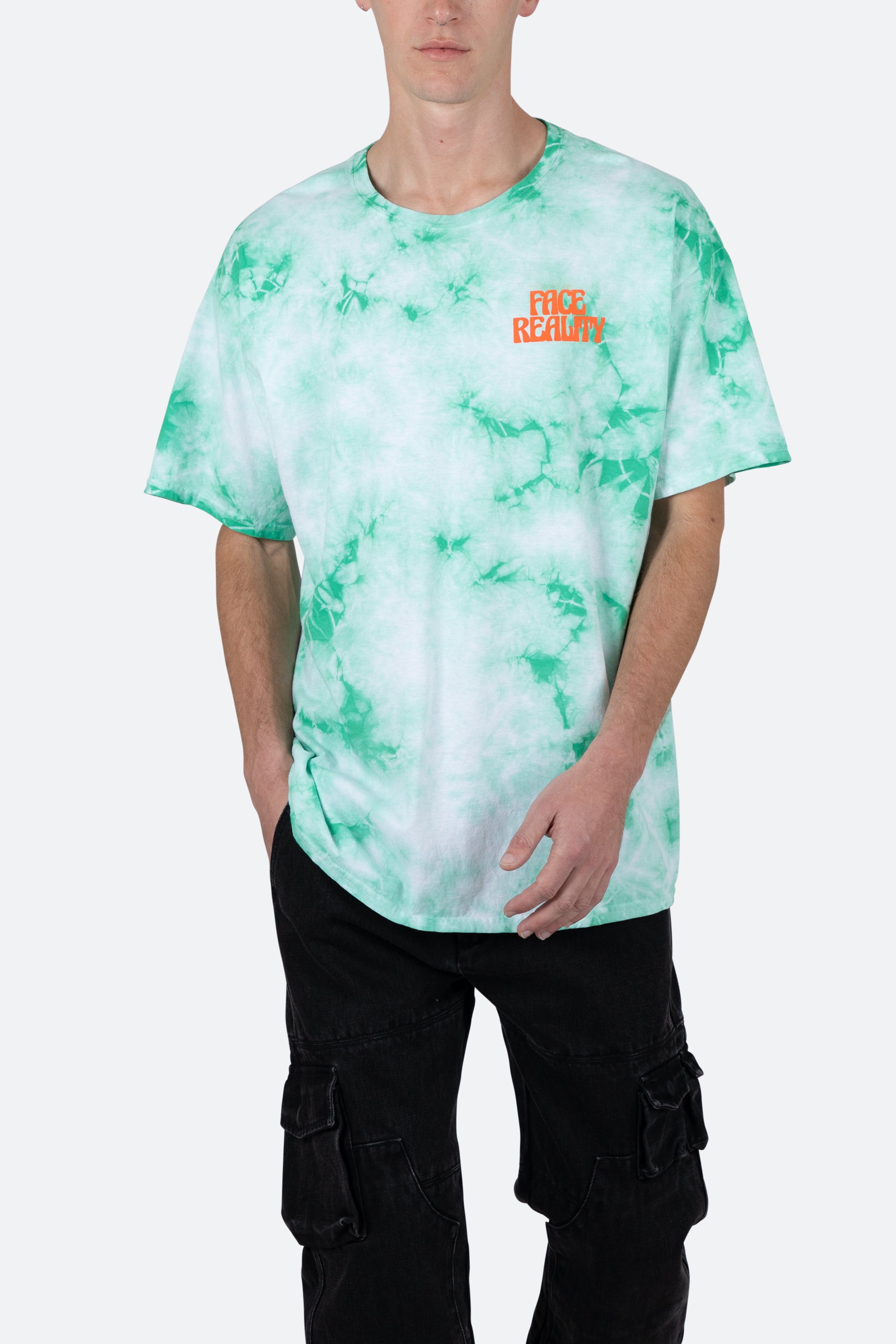 Face Reality Tee - Green/White sold by MNML product image thumbnail 7
