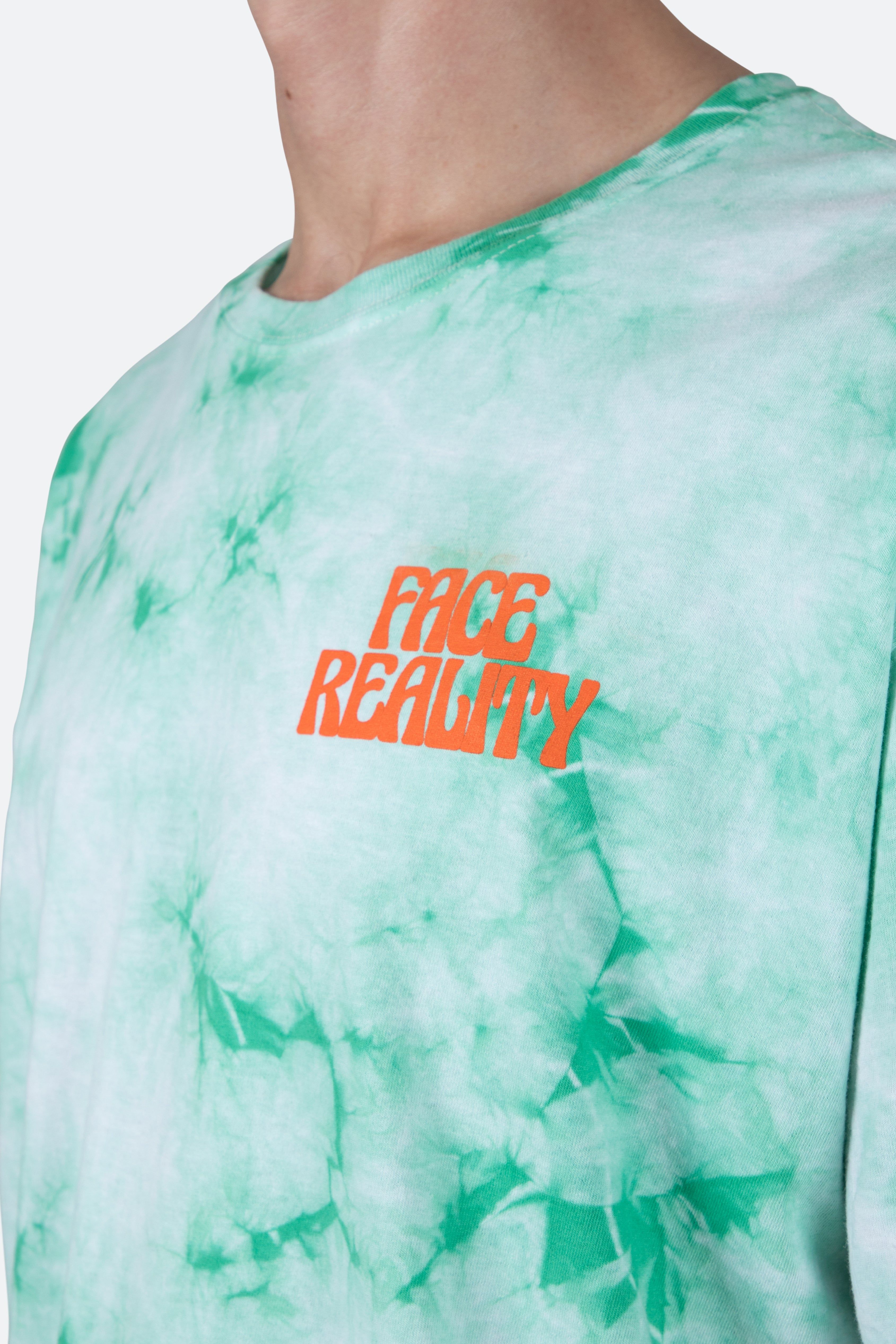 Face Reality Tee - Green/White sold by MNML product image thumbnail 9