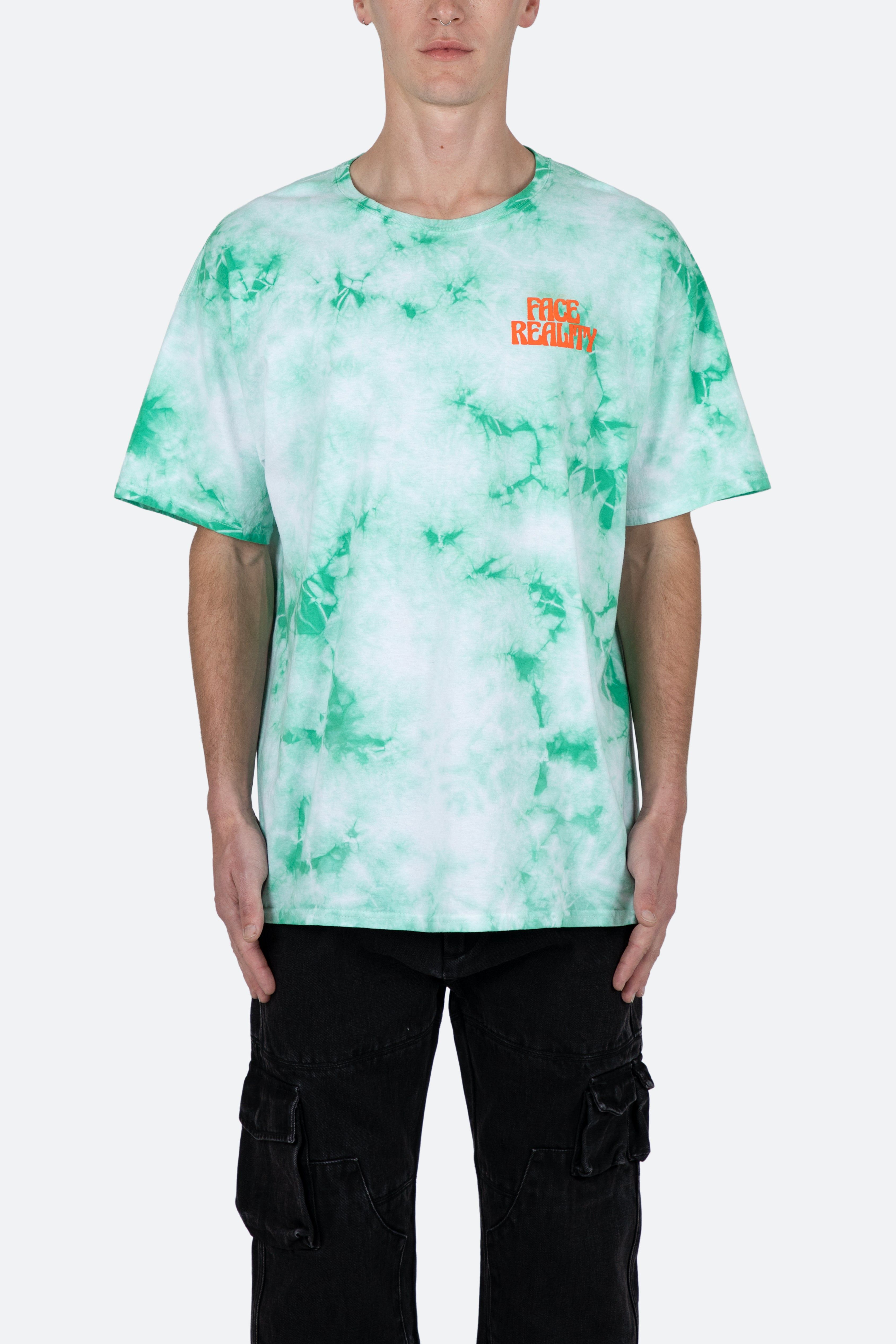 Face Reality Tee - Green/White sold by MNML product image thumbnail 3