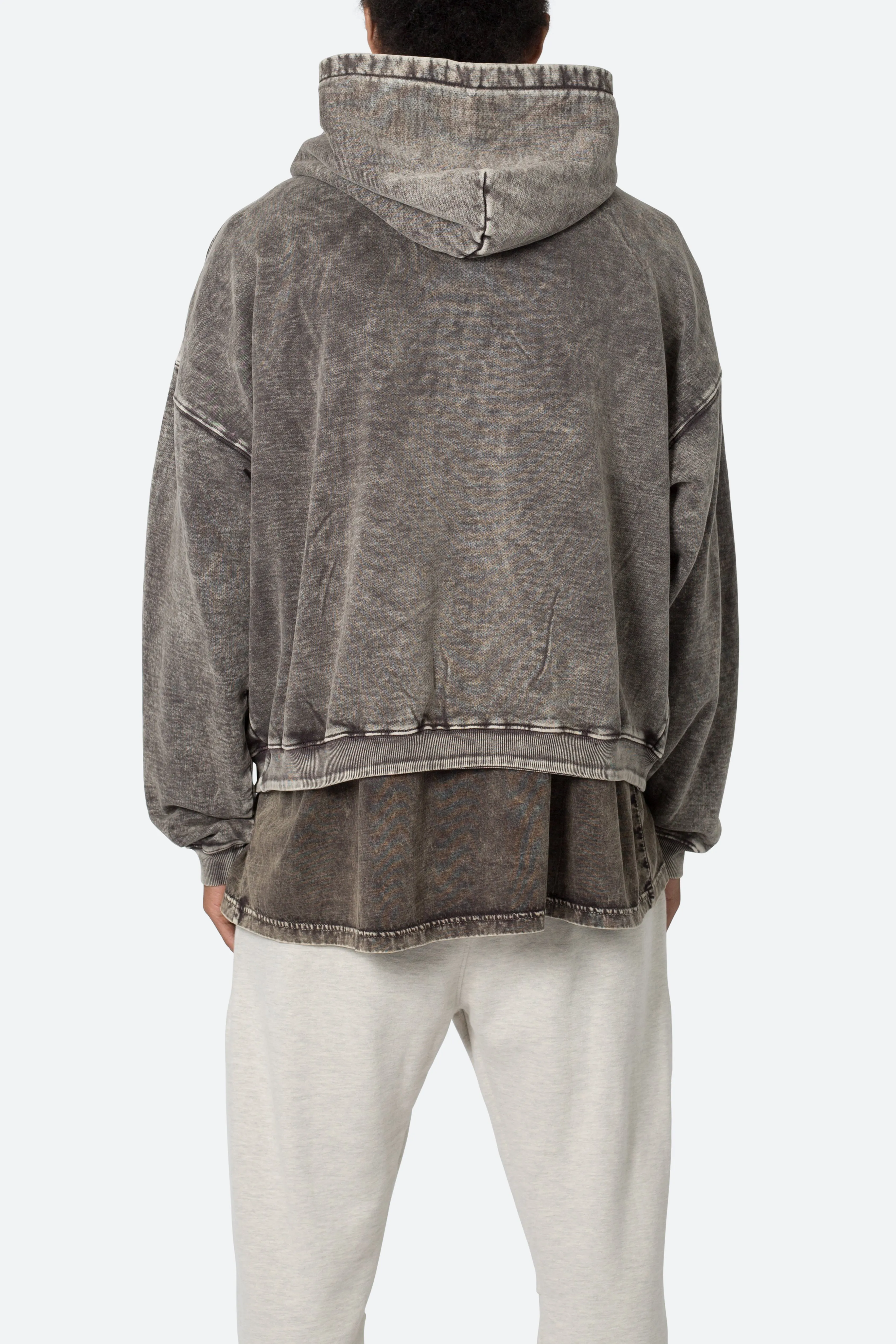 Washed Acid Hoodie - Black sold by MNML product image thumbnail 5