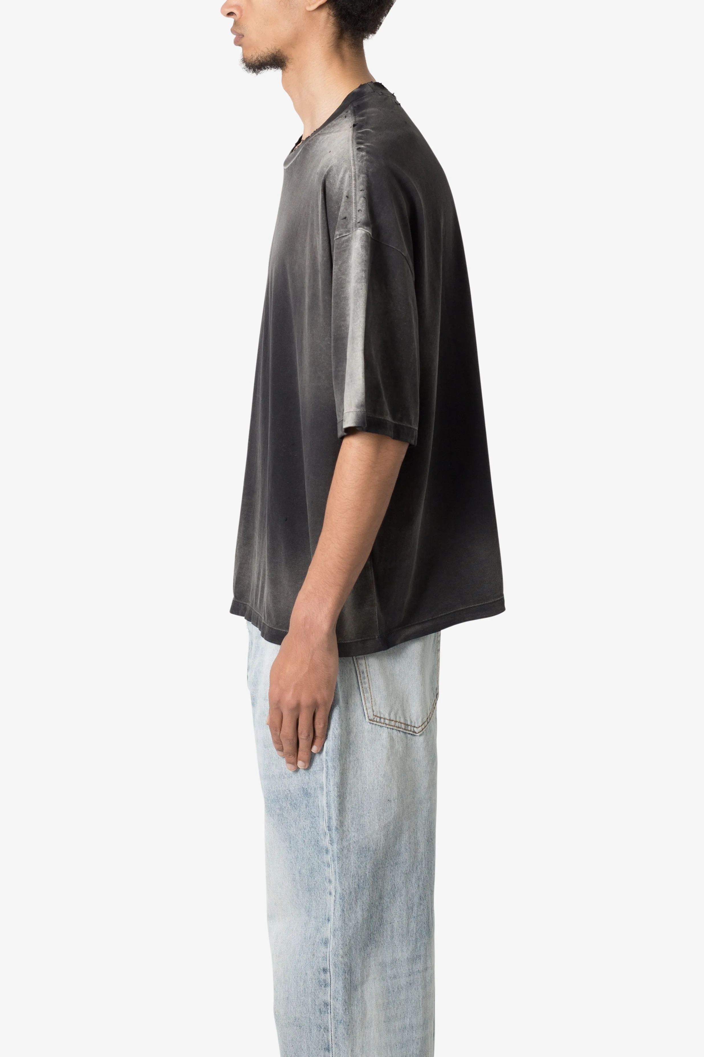 Sun Burned Distressed Tee - Vintage Black sold by MNML product image thumbnail 5