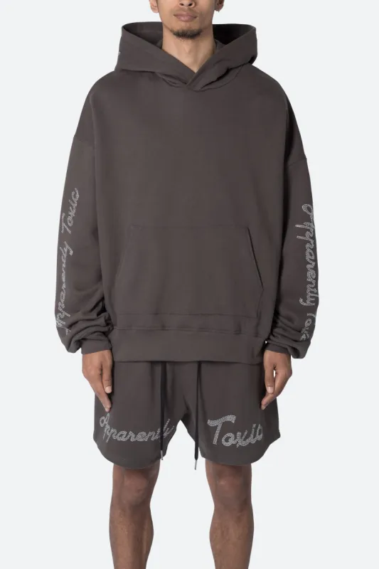 Apparently Toxic Hoodie - Vintage Black made by MNML