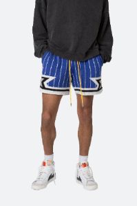 Knit Basketball Shorts - Blue/White sold by MNML