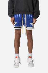 Knit Basketball Shorts - Blue/White sold by MNML