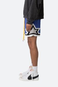 Knit Basketball Shorts - Blue/White sold by MNML