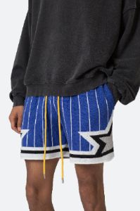 Knit Basketball Shorts - Blue/White sold by MNML