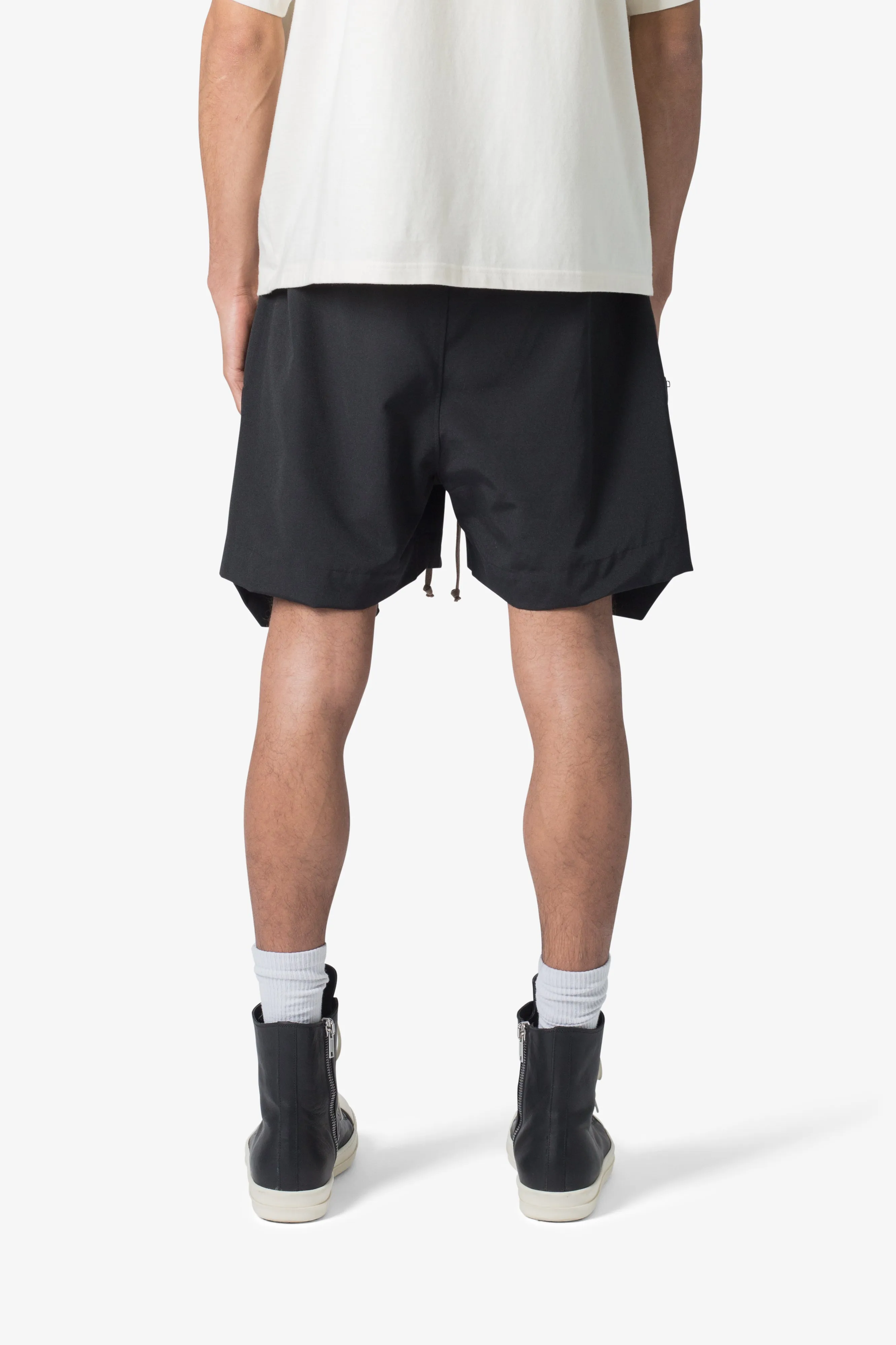 Front Pocket Geo Shorts - Black | Parallel