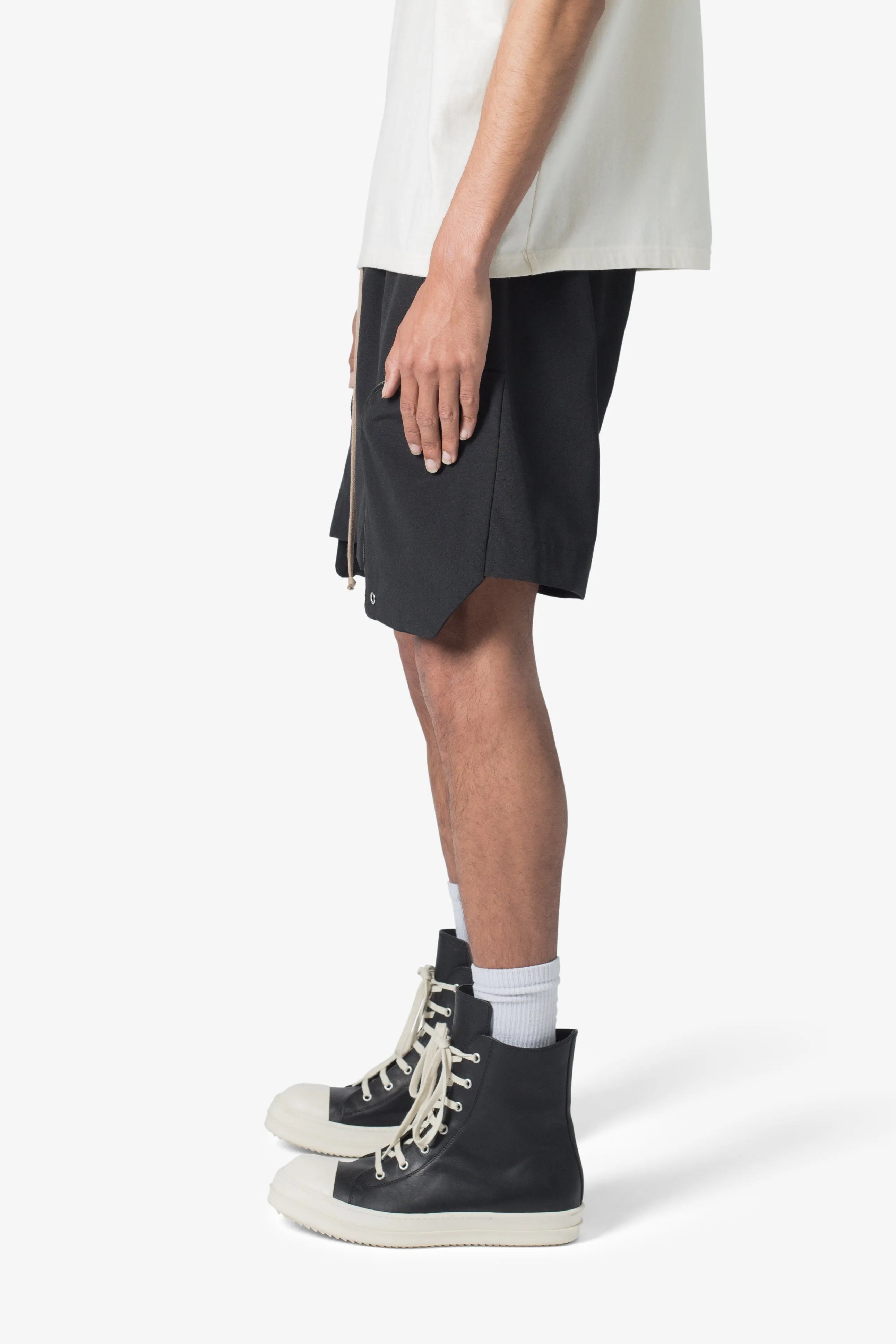Front Pocket Geo Shorts - Black sold by MNML product image thumbnail 4