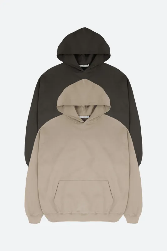Every Day Hoodie 2 Pack - Vintage Black/Earth sold by MNML