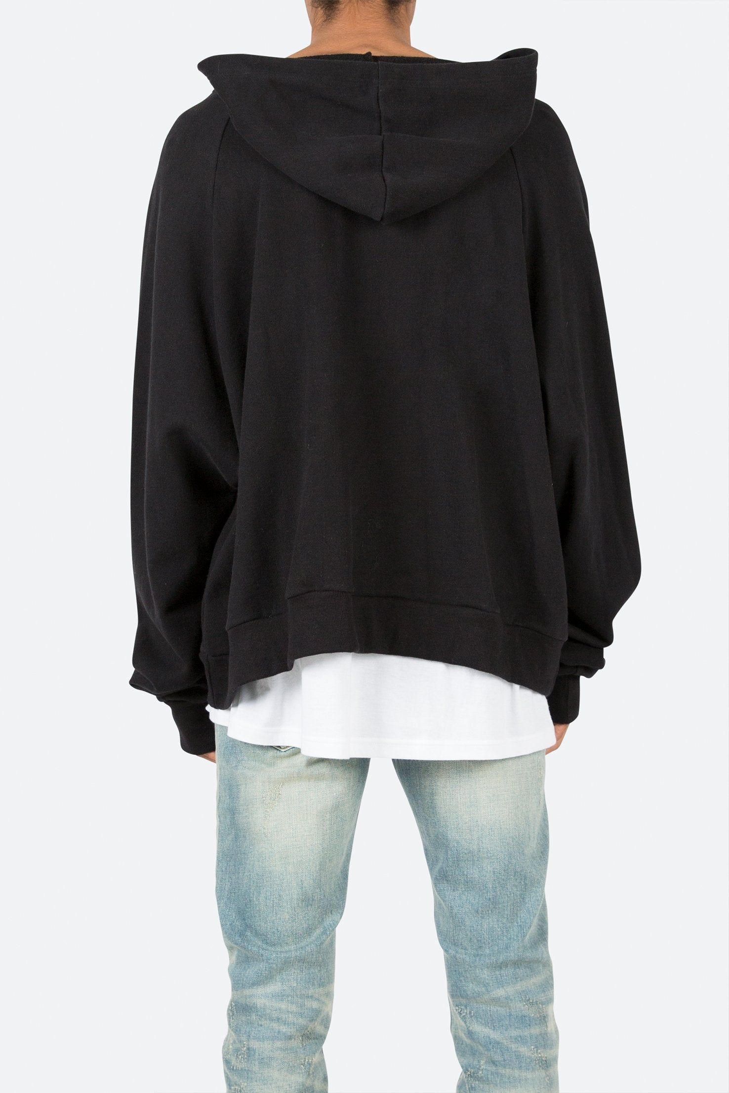 Cut Neck Hoodie - Black sold by MNML product image thumbnail 6