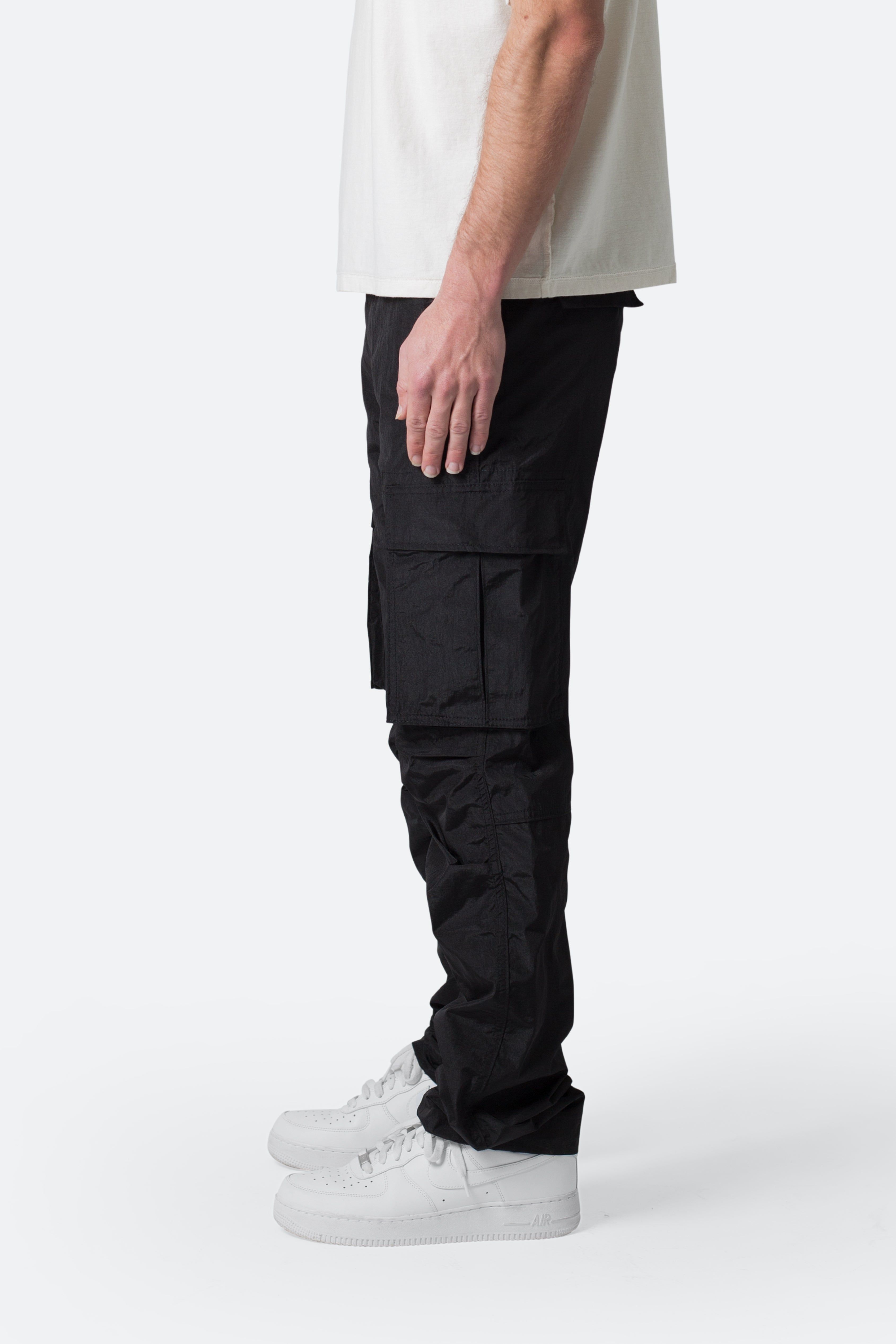 Crinkle Cargo Pants - Black sold by MNML product image thumbnail 5