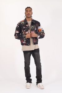 Floral Trucker Jacket - Multi sold by MNML