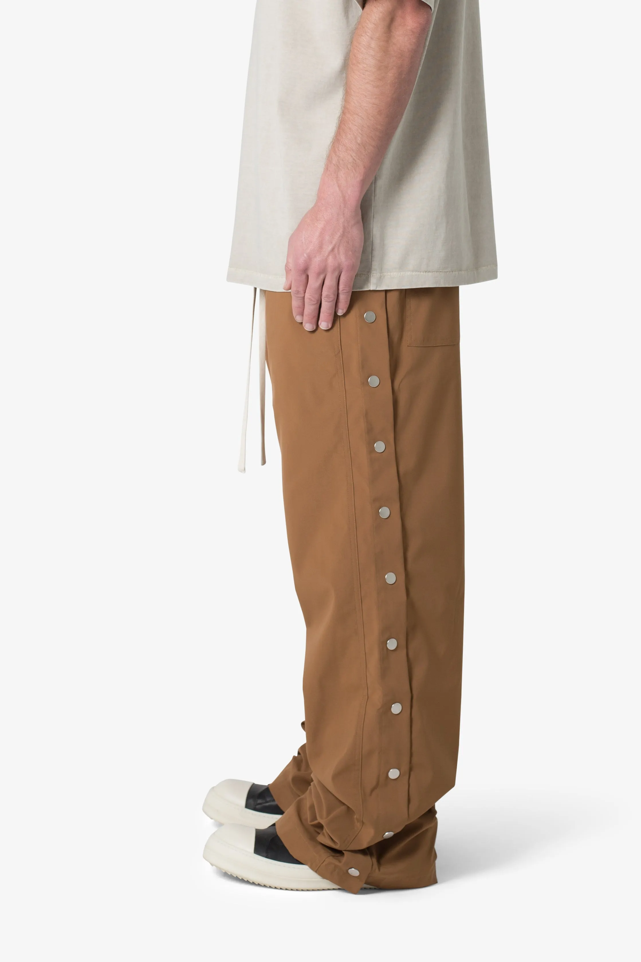 Side Snap Nylon Pants - Brown sold by MNML product image thumbnail 5