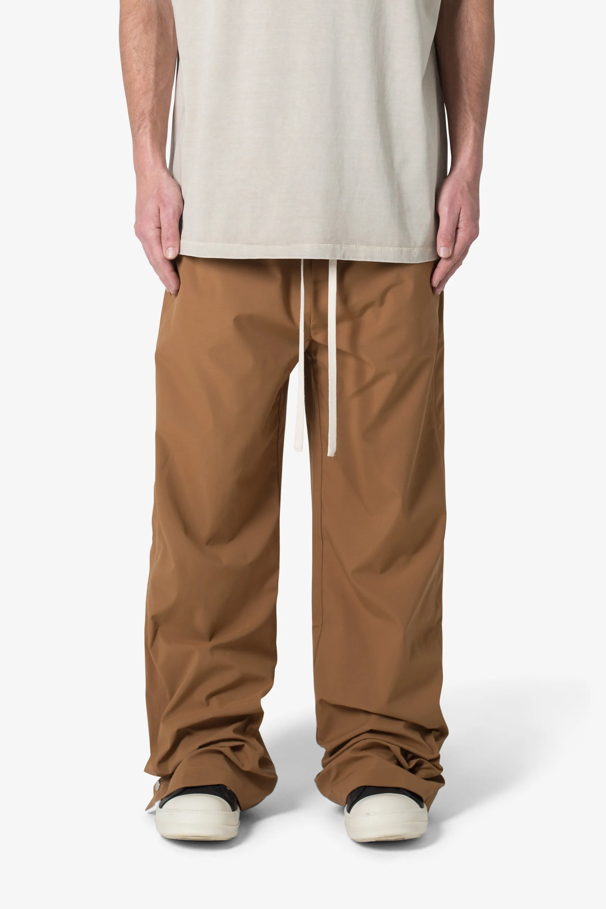 Side Snap Nylon Pants - Brown sold by MNML product image thumbnail 3