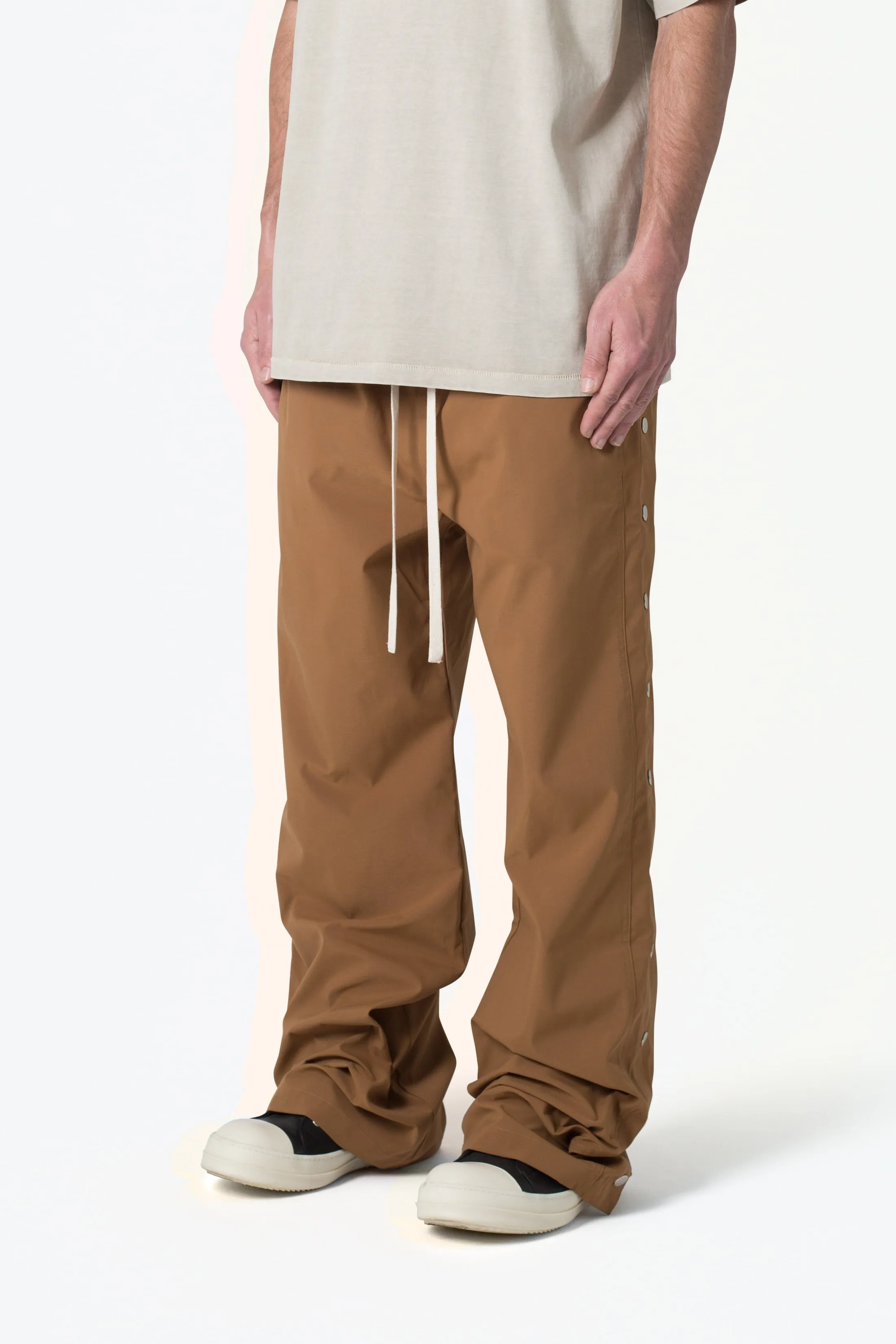 Side Snap Nylon Pants - Brown sold by MNML product image thumbnail 4