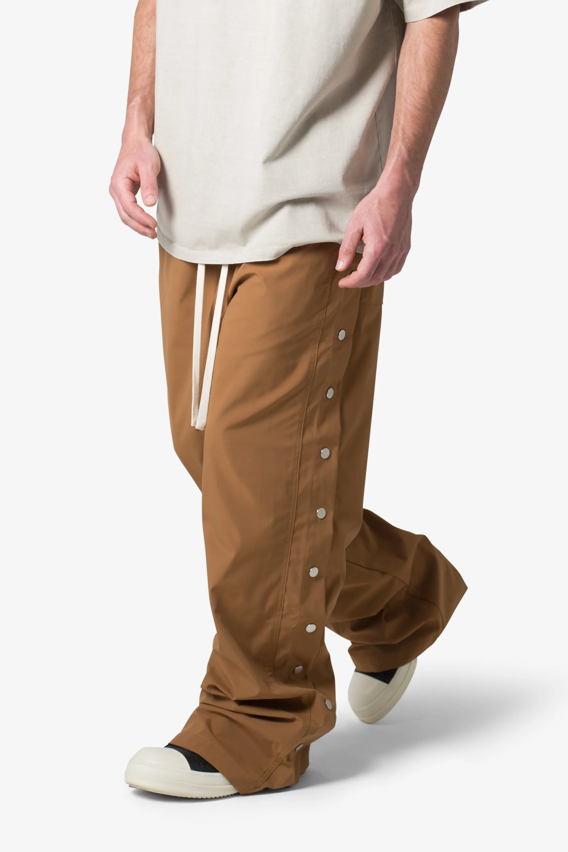 Side Snap Nylon Pants - Brown sold by MNML product image thumbnail 2