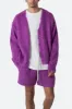 Fuzzy Cardigan Sweater - Purple sold by MNML