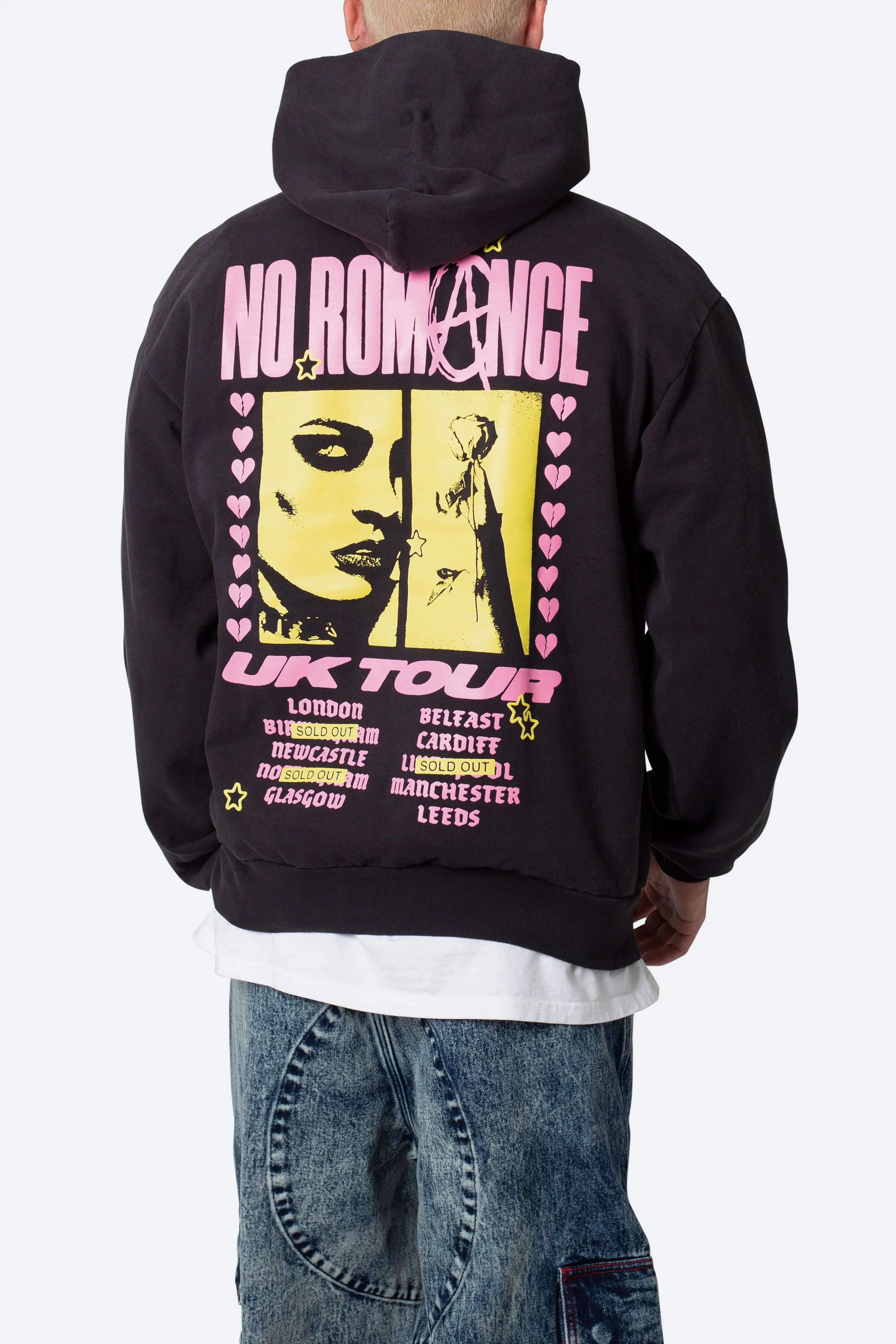 No Romance Hoodie - Off Black sold by MNML product image thumbnail 2