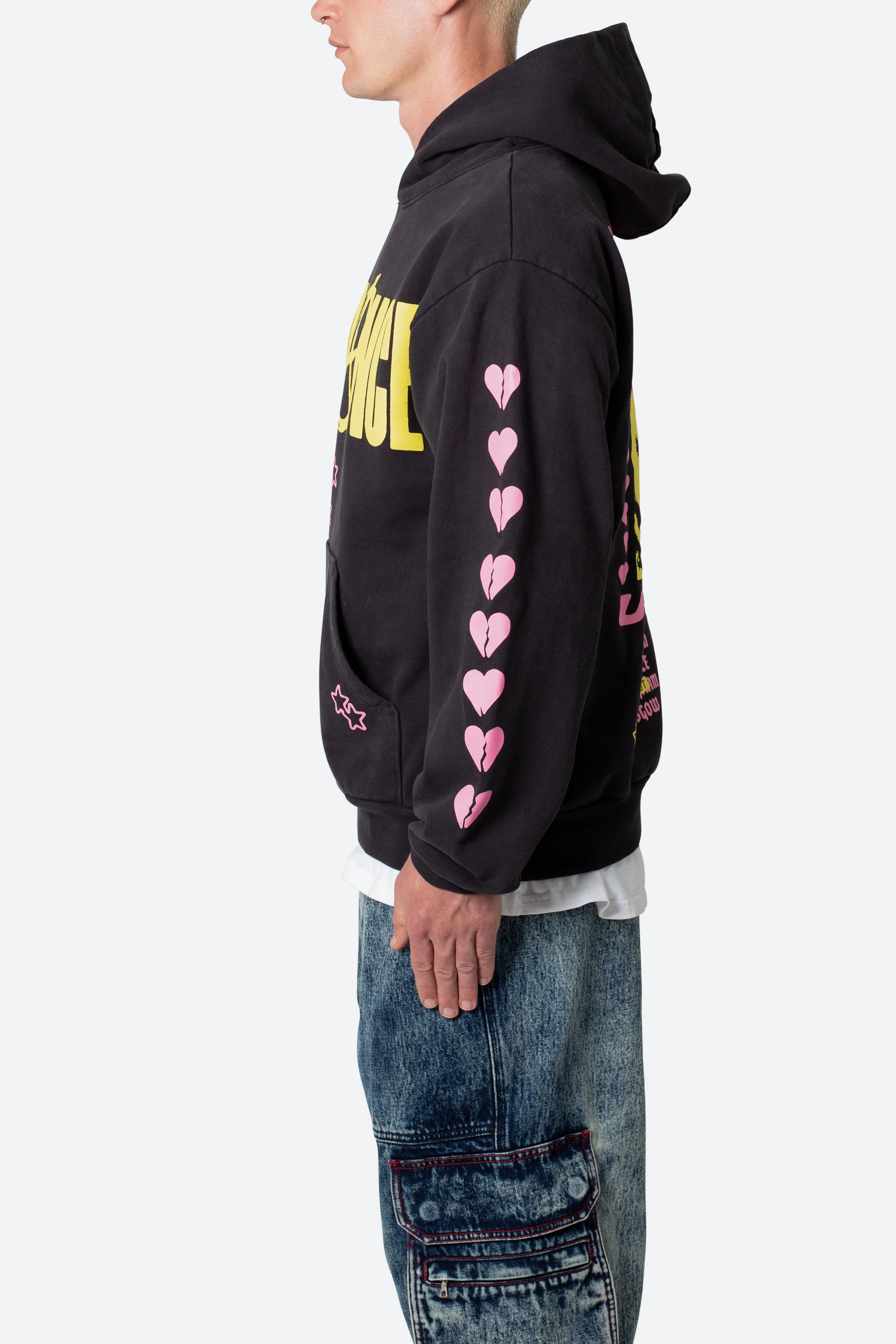 No Romance Hoodie - Off Black sold by MNML product image thumbnail 5