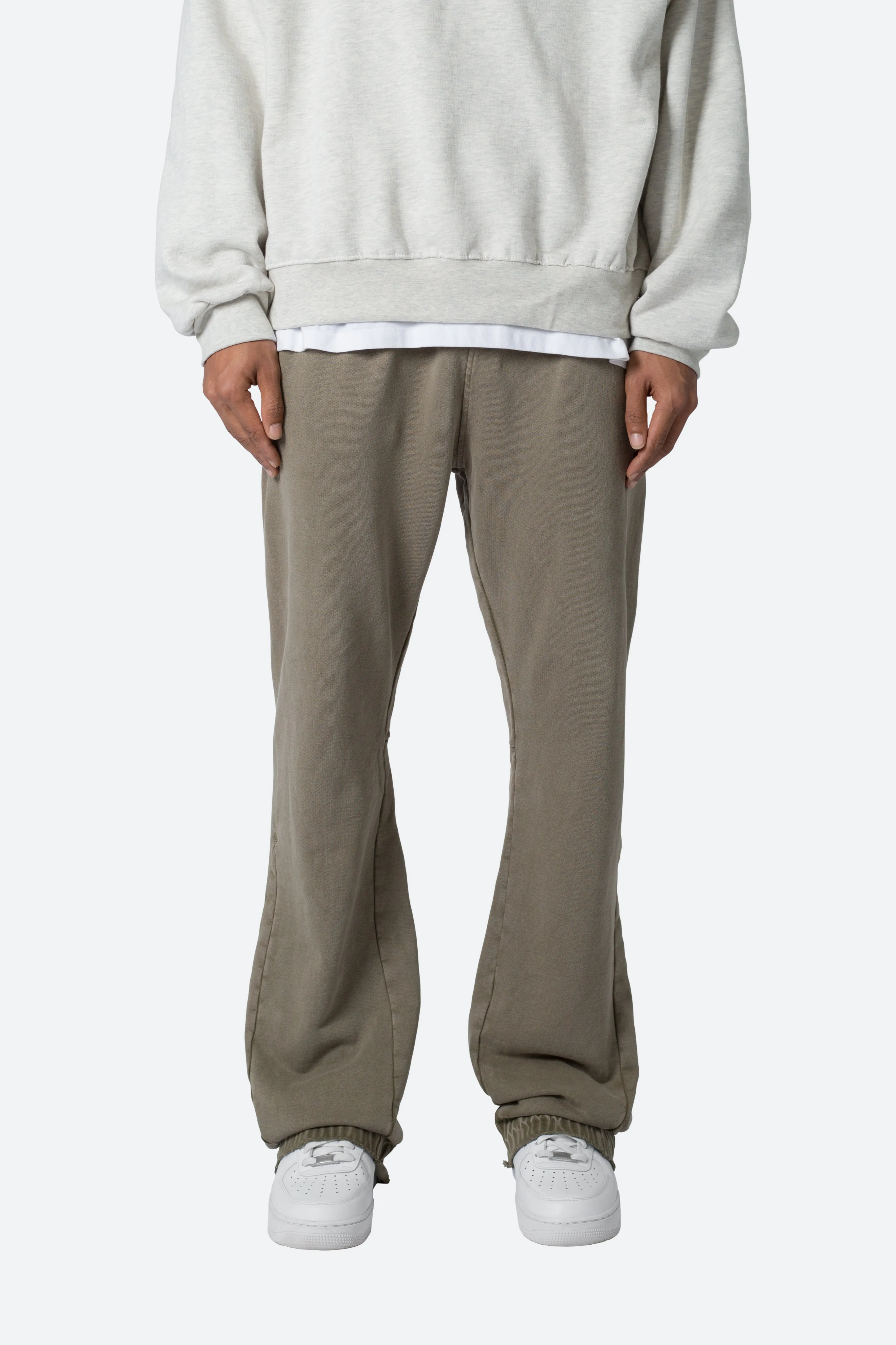 Bootcut Sweatpants - Vintage Olive sold by MNML