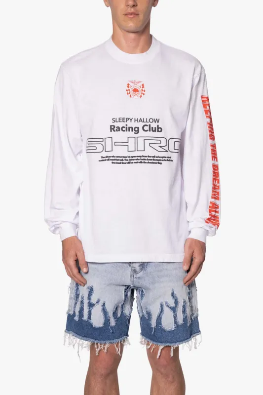 SHRC Driver L/S Tee - White sold by MNML