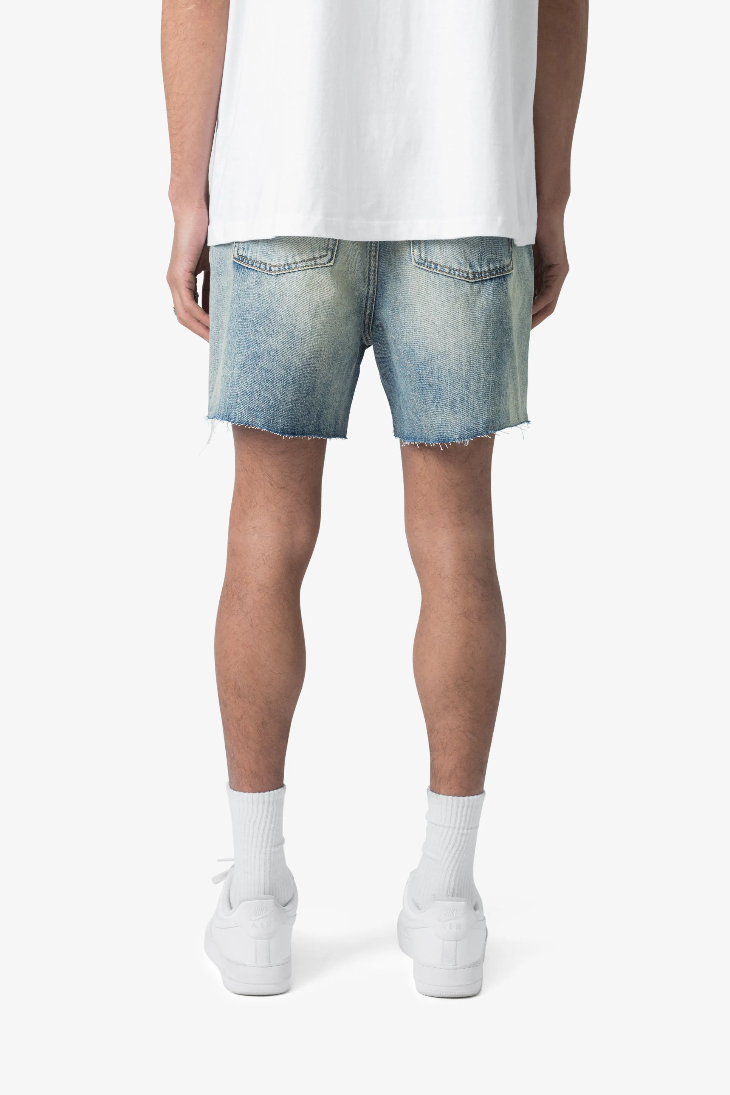 Cut Off Denim Shorts - Blue sold by MNML product image thumbnail 5