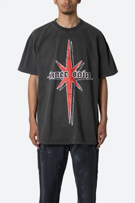 Inner Saint Tee - Washed Black sold by MNML