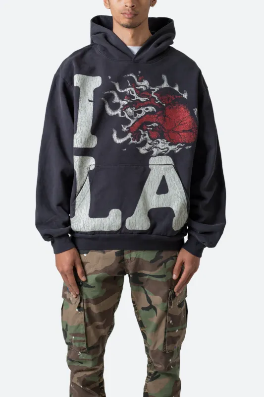 I Heart LA Hoodie - Black sold by MNML