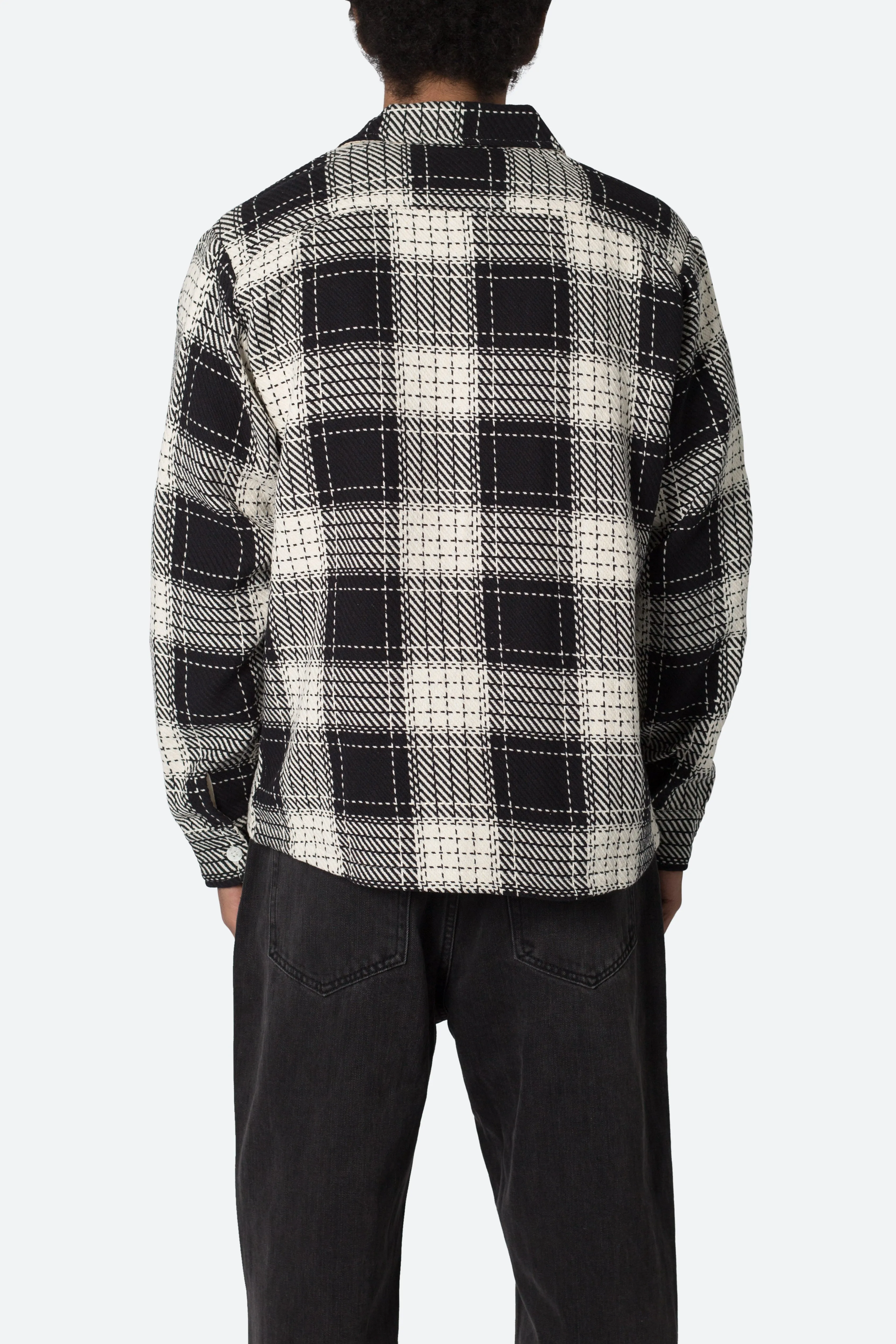 Classic Flannel Shirt - Black sold by MNML product image thumbnail 5