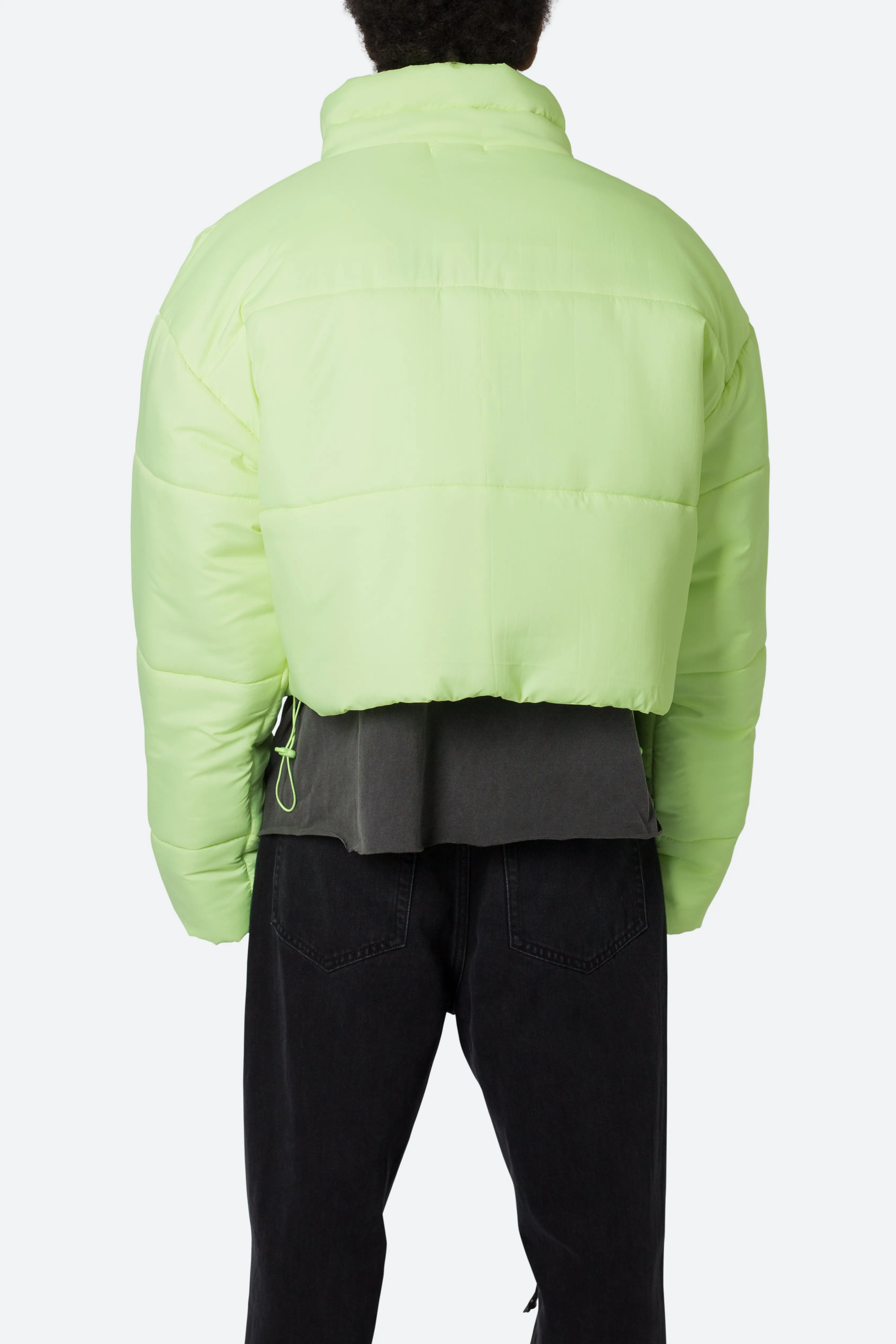 Cropped Puffer II Jacket - Green sold by MNML product image thumbnail 5