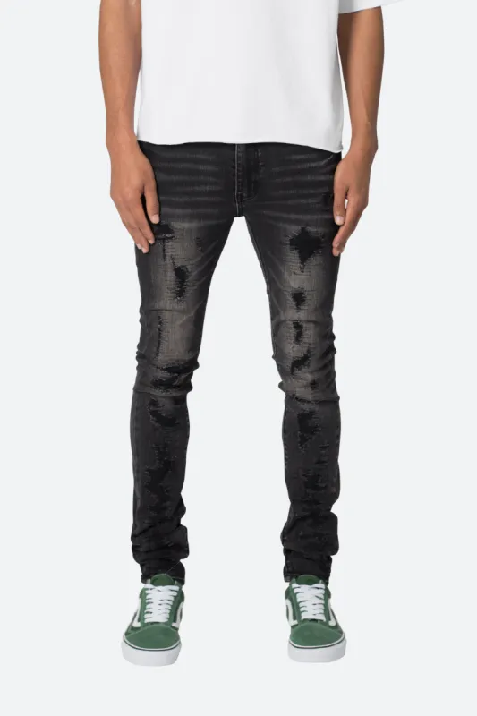 X565 Skinny Denim - Black sold by MNML