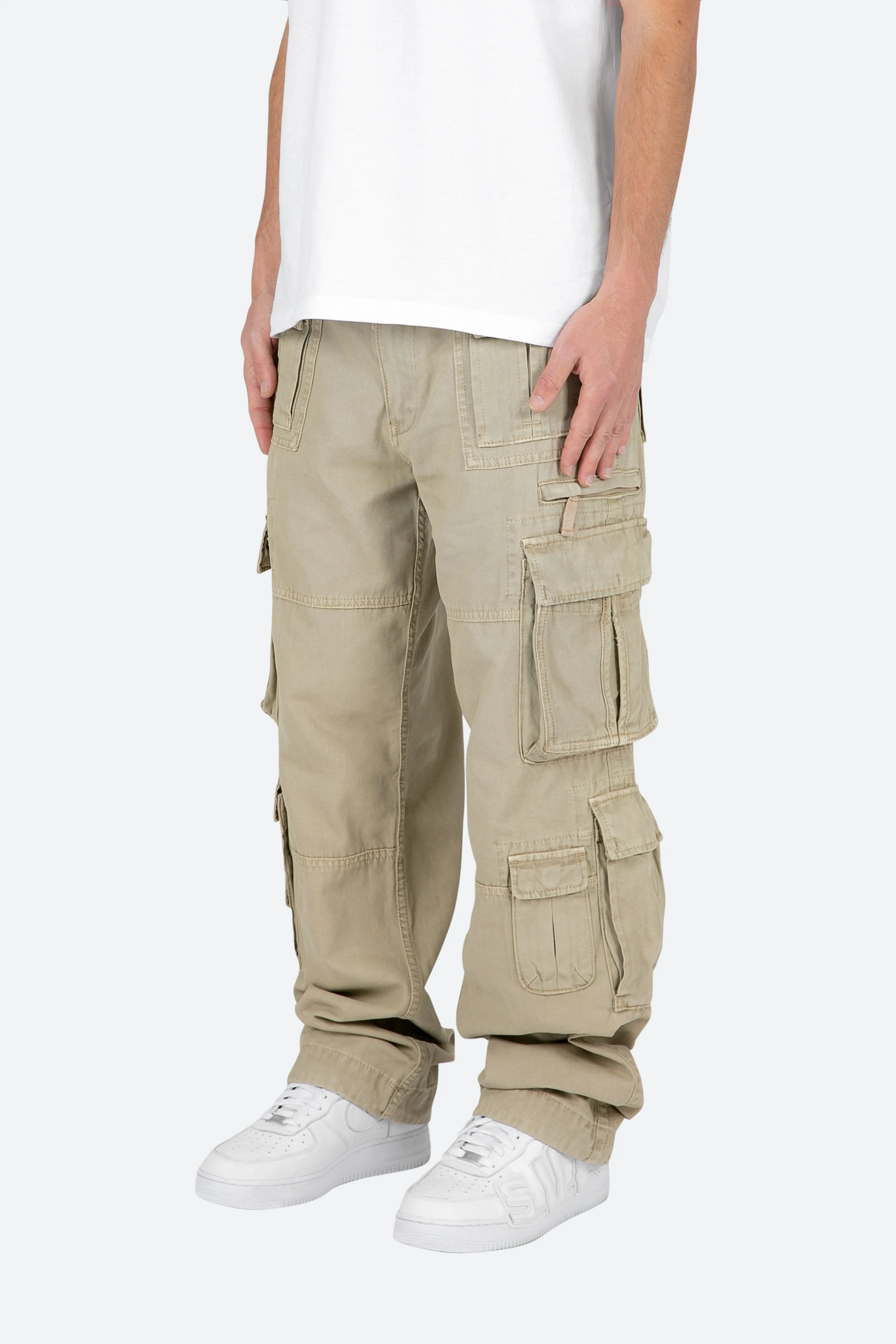 Military Cargo Pants - Brown sold by MNML product image thumbnail 4
