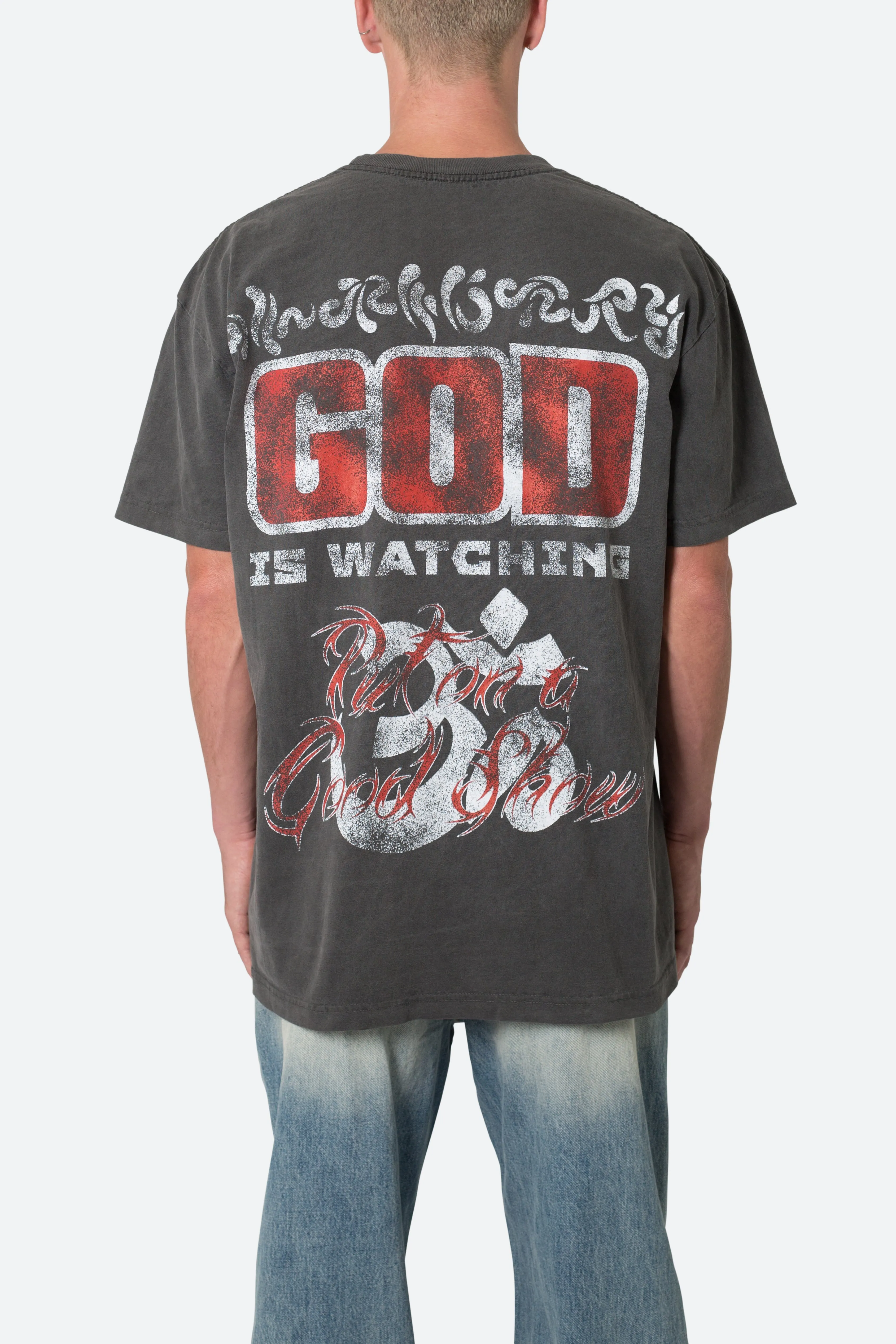 Hell Bent Tee - Washed Black sold by MNML product image thumbnail 5