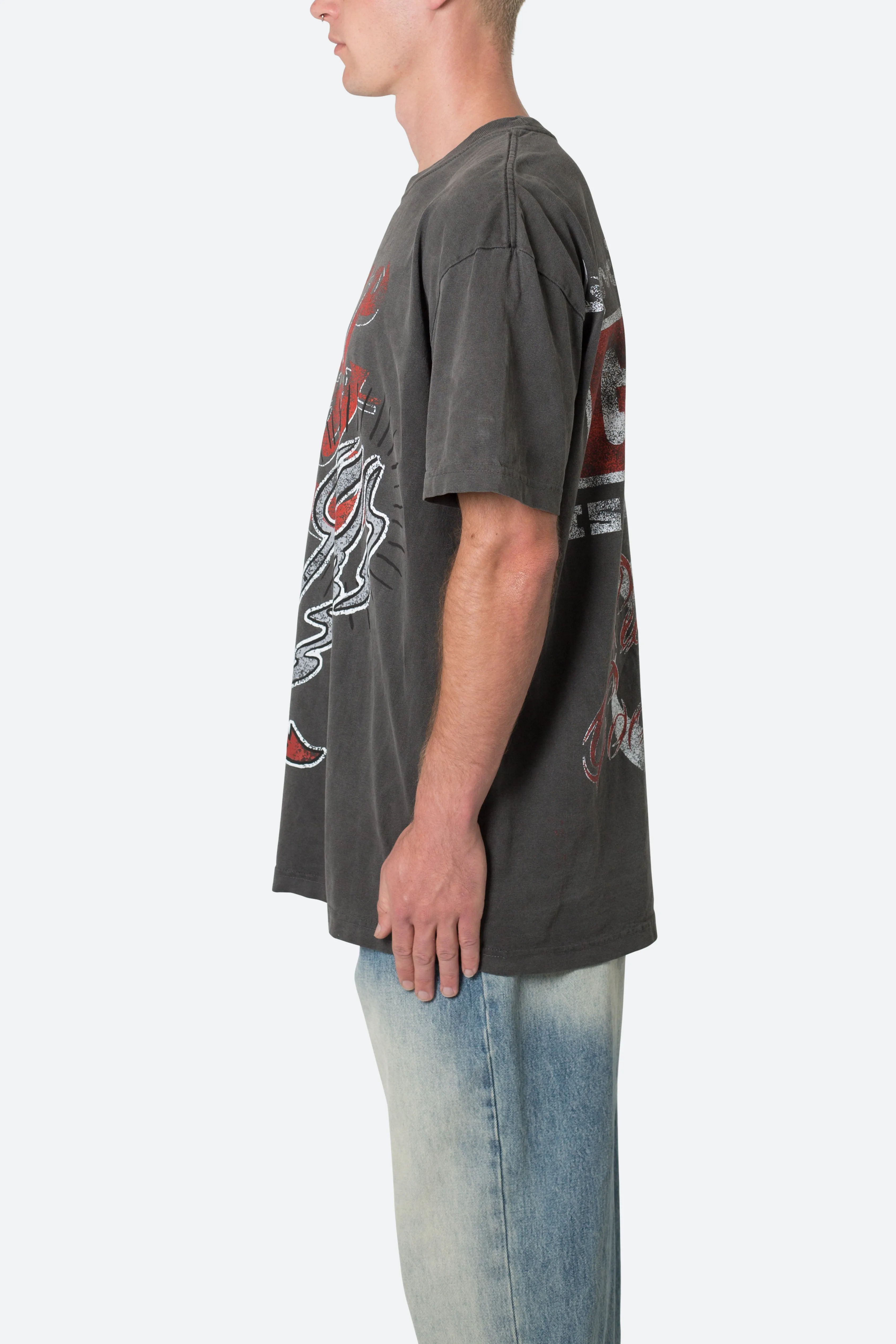 Hell Bent Tee - Washed Black sold by MNML product image thumbnail 4