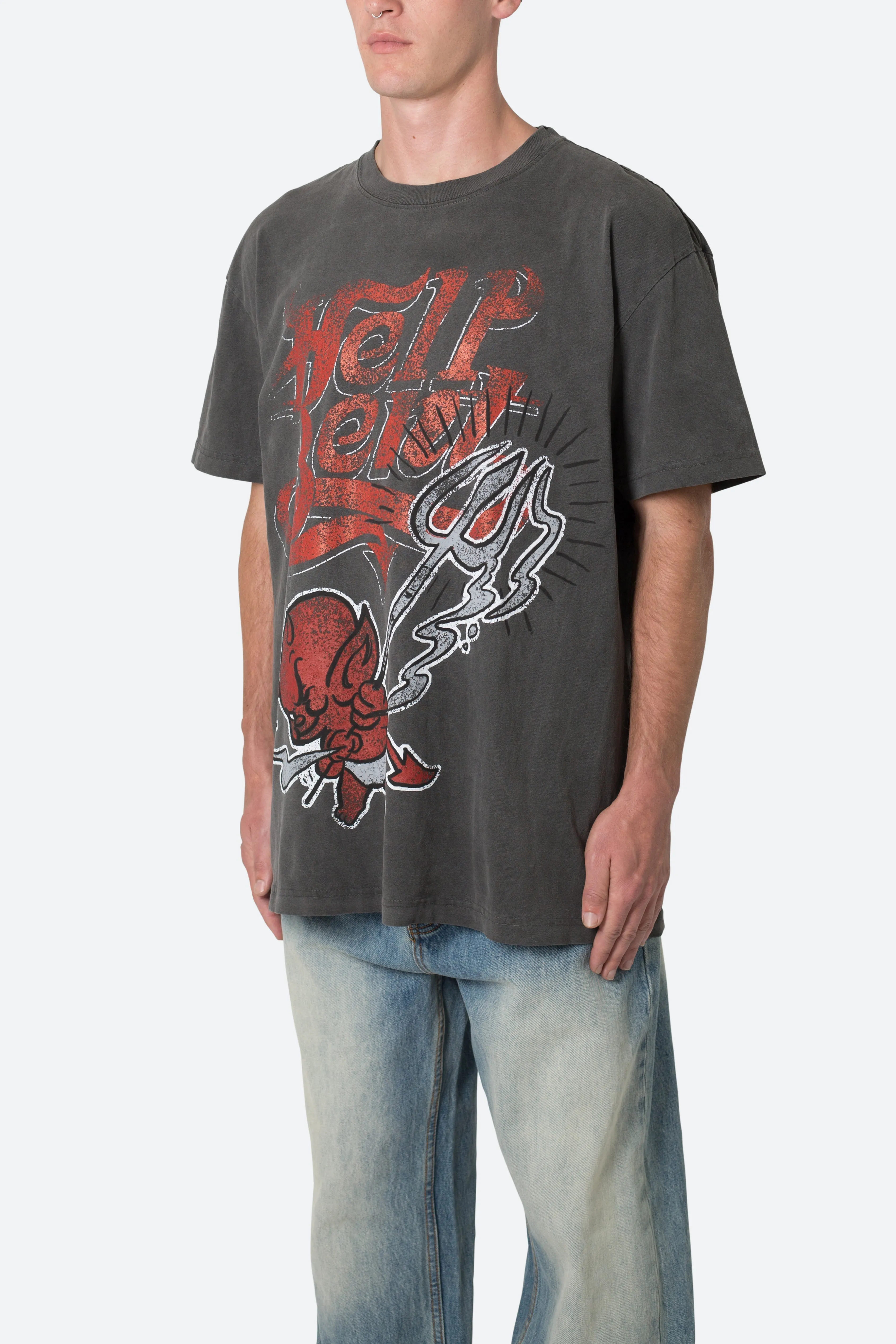 Hell Bent Tee - Washed Black sold by MNML product image thumbnail 3