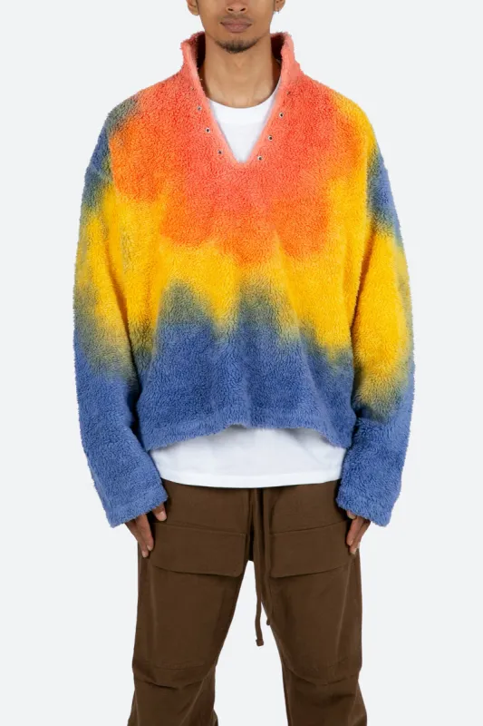 Tie Dye Sherpa Pullover - Multi sold by MNML