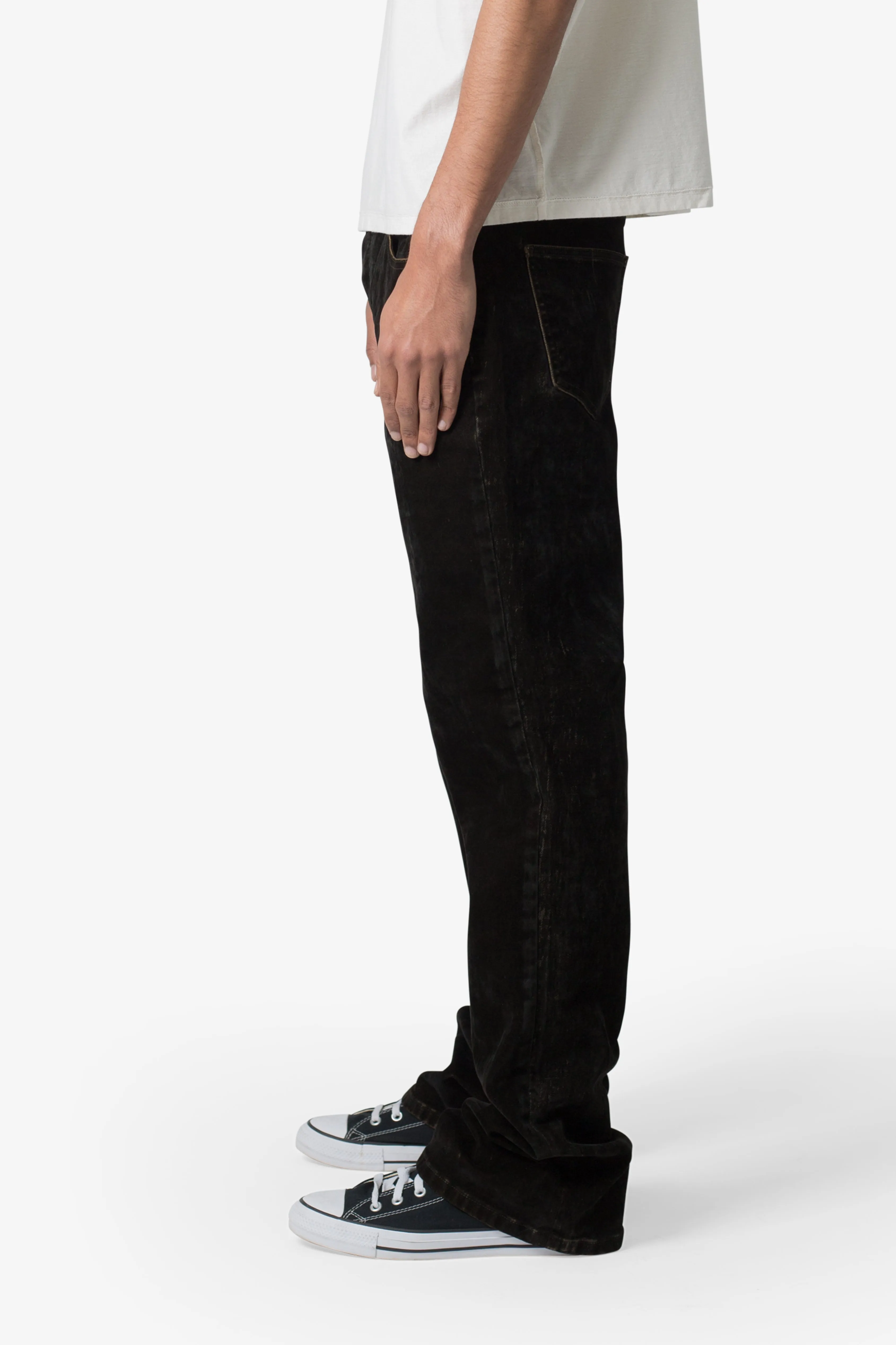 B577 Suede Western Flare Denim - Brown sold by MNML product image thumbnail 4