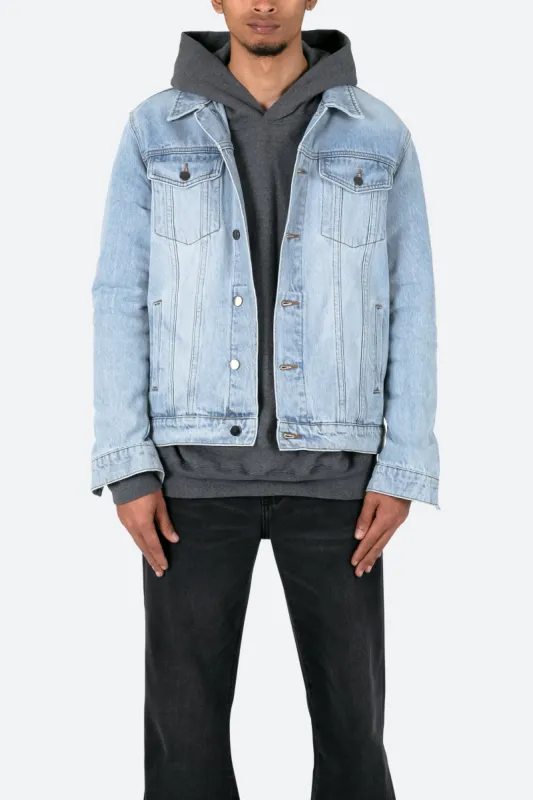 Every Day Trucker Jacket - Light Blue sold by MNML