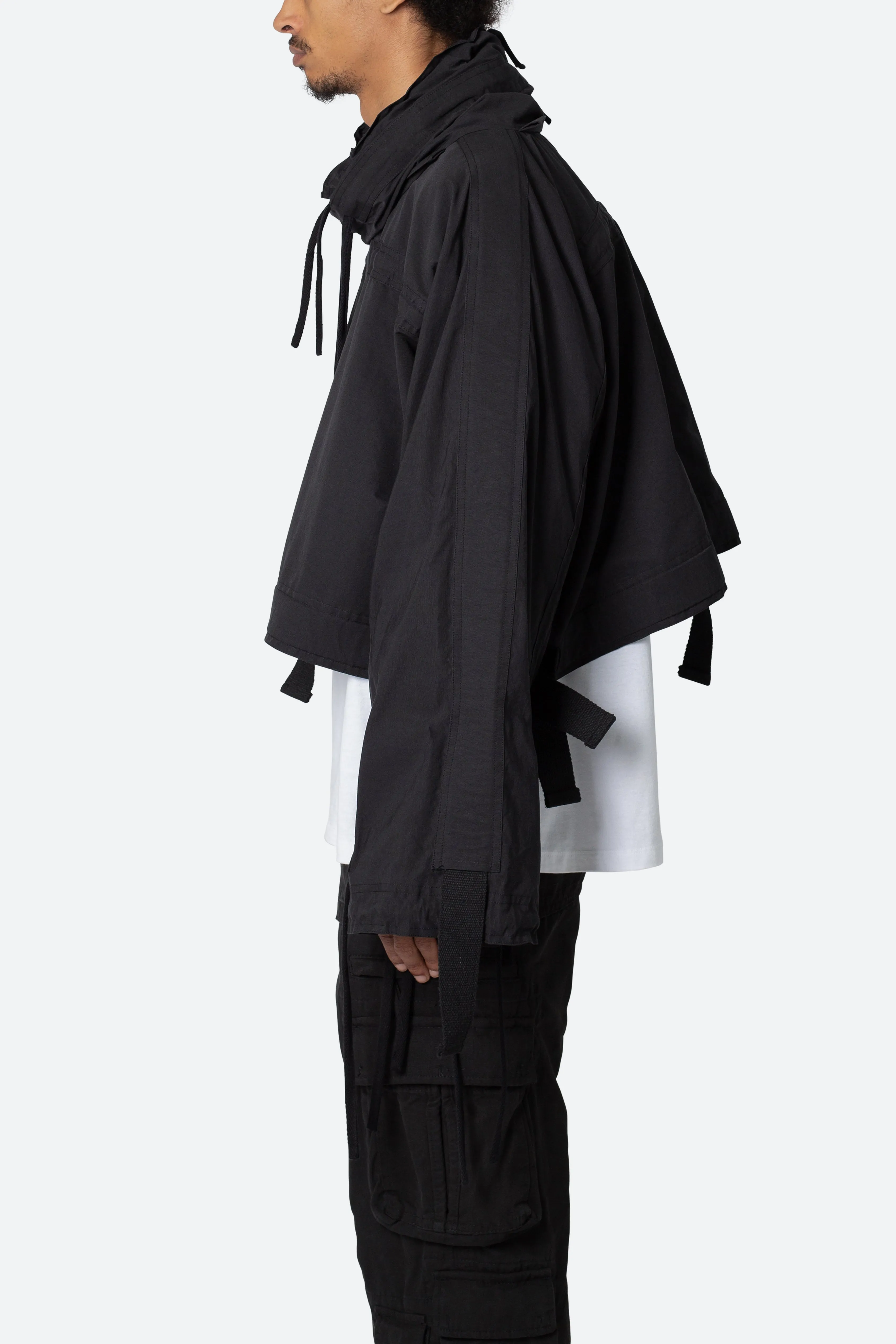 Cropped Strappy Jacket - Black sold by MNML product image thumbnail 5