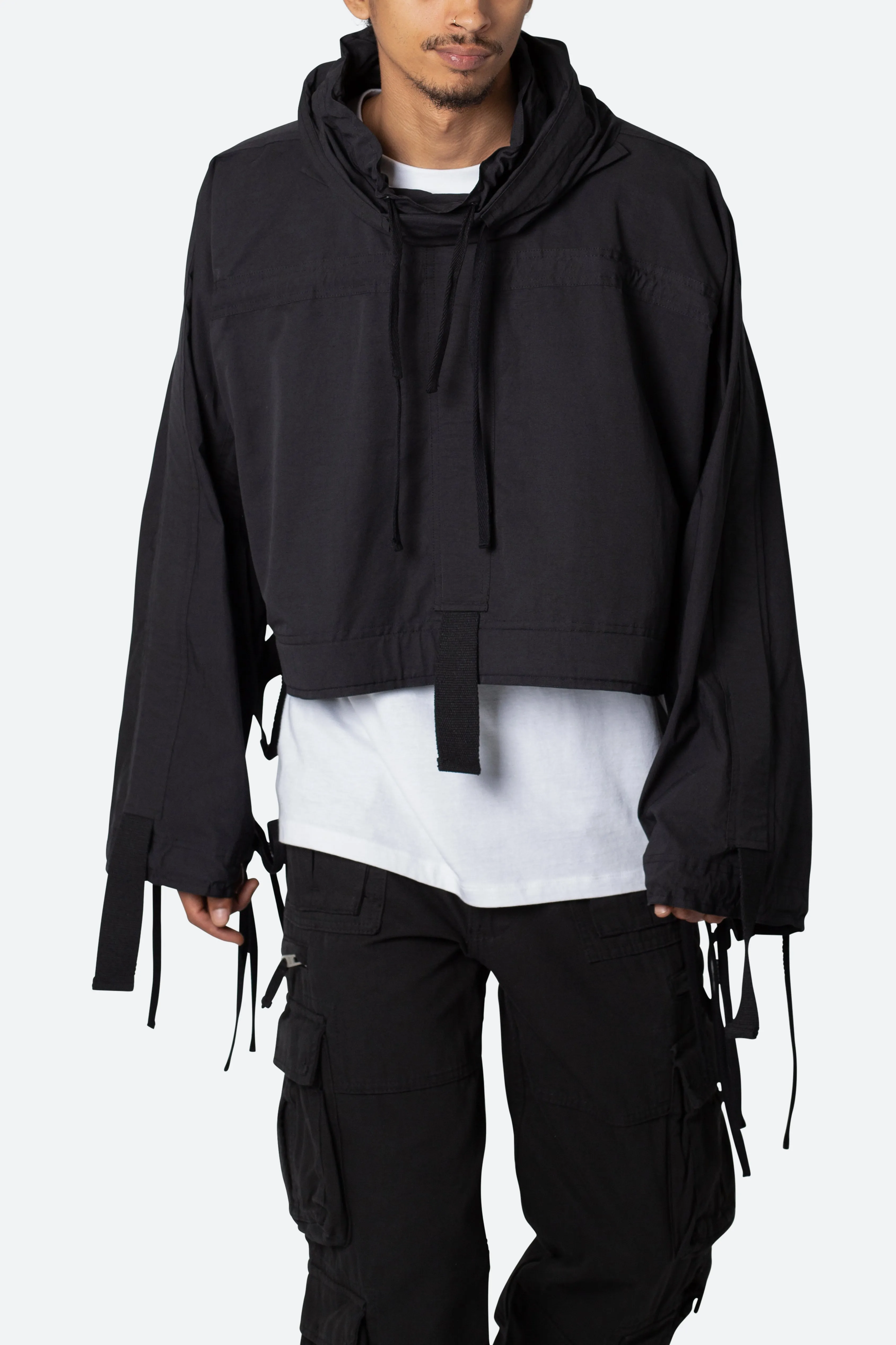 Cropped Strappy Jacket - Black sold by MNML product image thumbnail 2