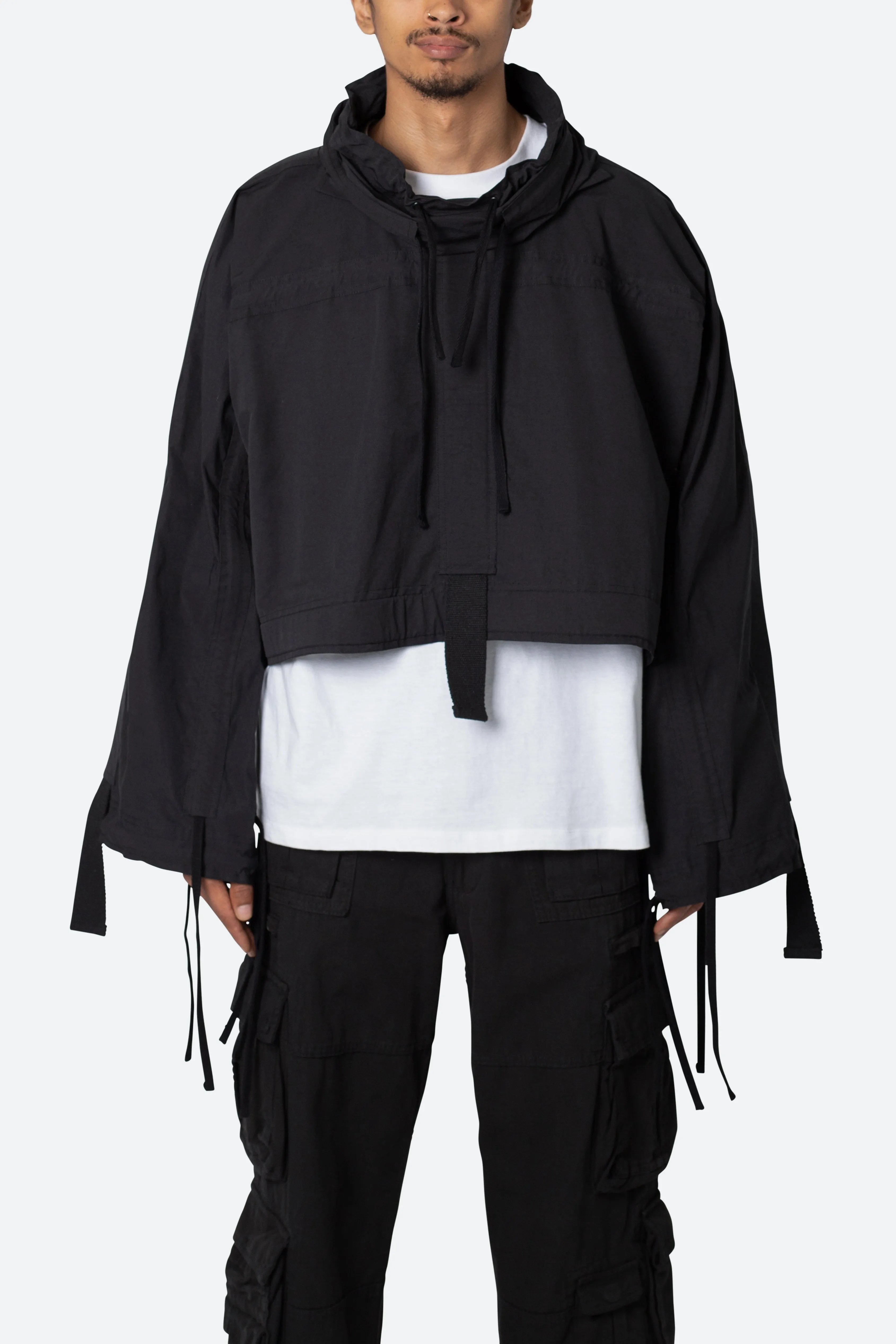 Cropped Strappy Jacket - Black sold by MNML product image thumbnail 3