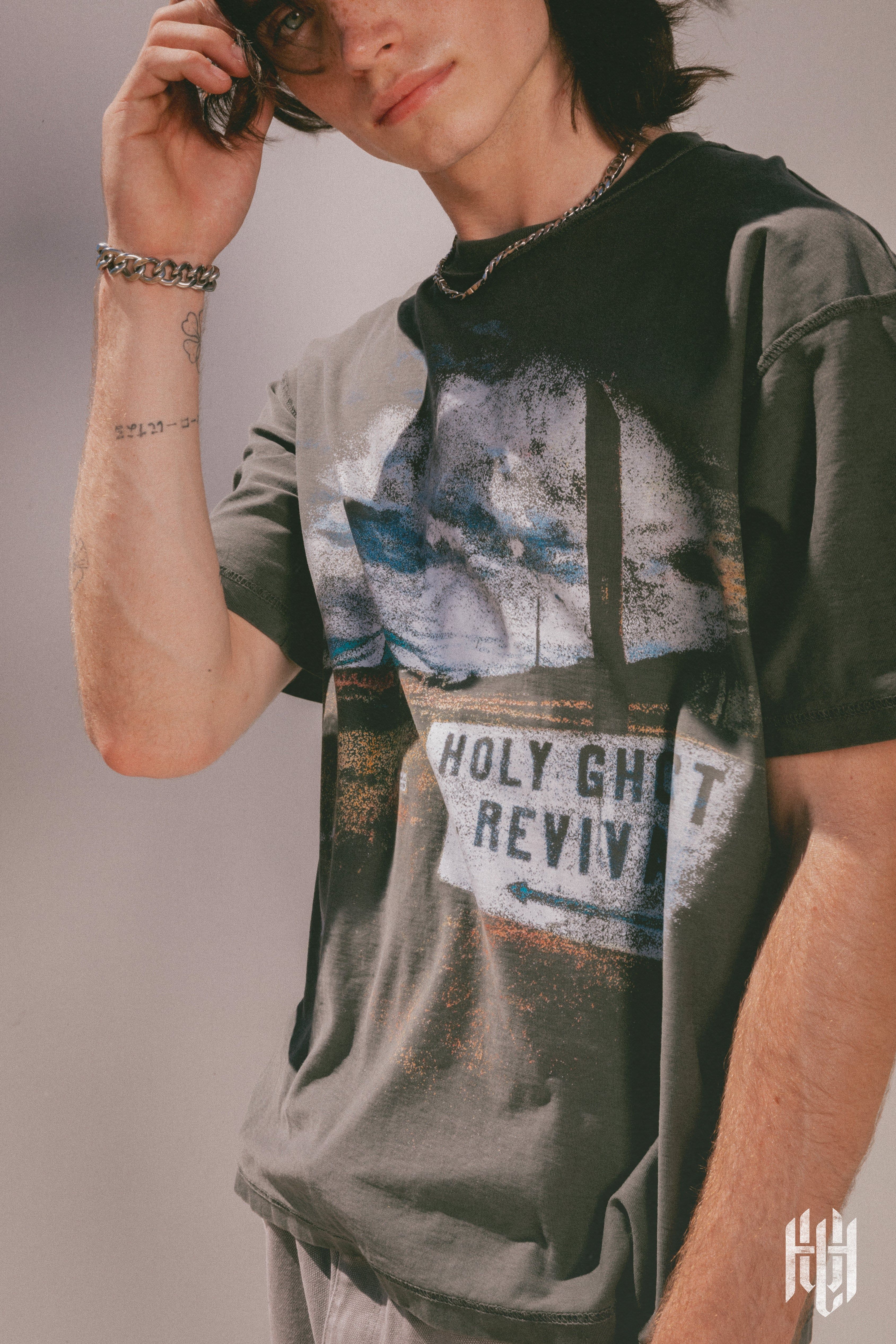 Holy Ghost Revival Tee - Vintage Black sold by MNML product image thumbnail 5