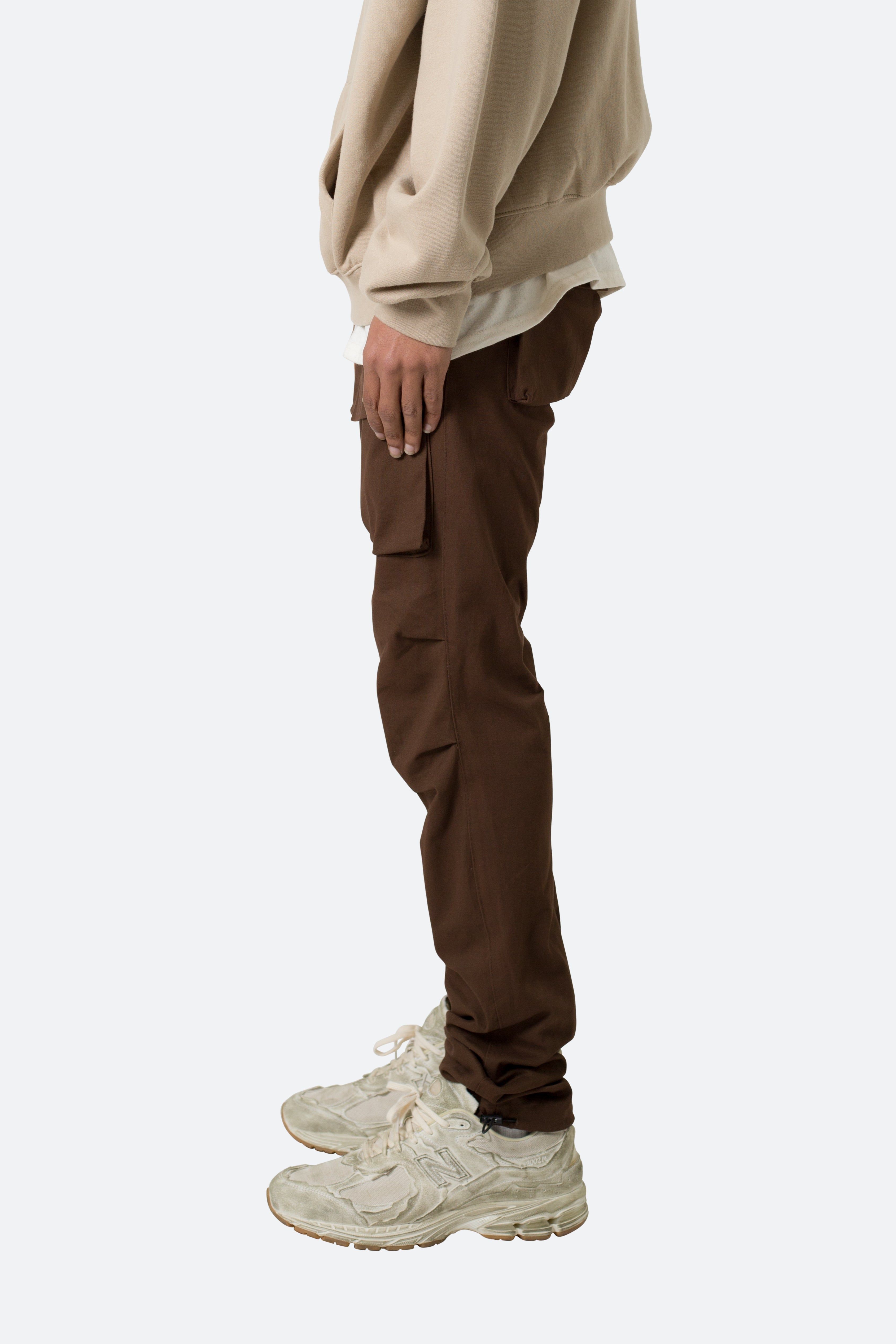 Twill Utility Cargos Pants - Brown sold by MNML product image thumbnail 5