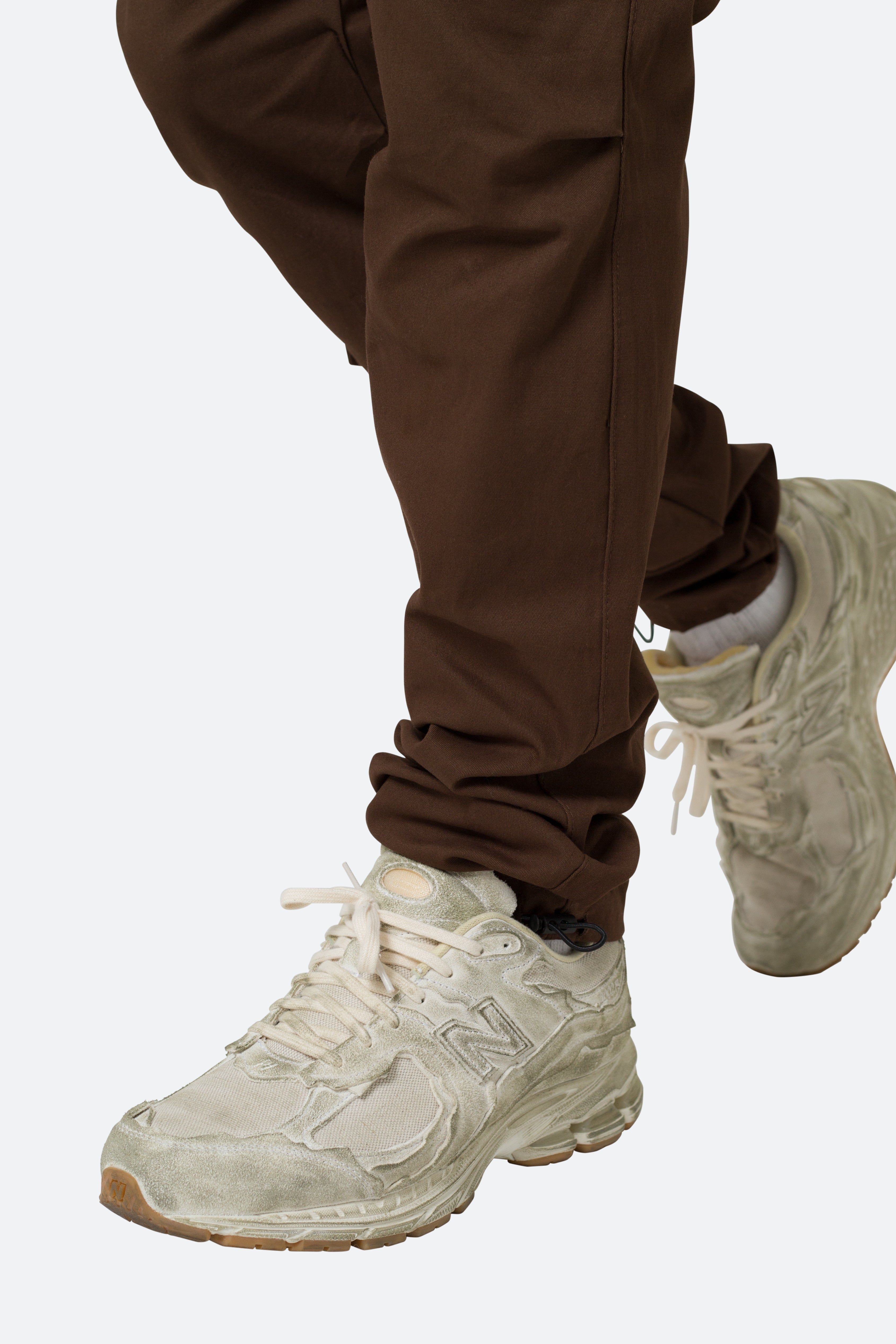 Twill Utility Cargos Pants - Brown sold by MNML product image thumbnail 8