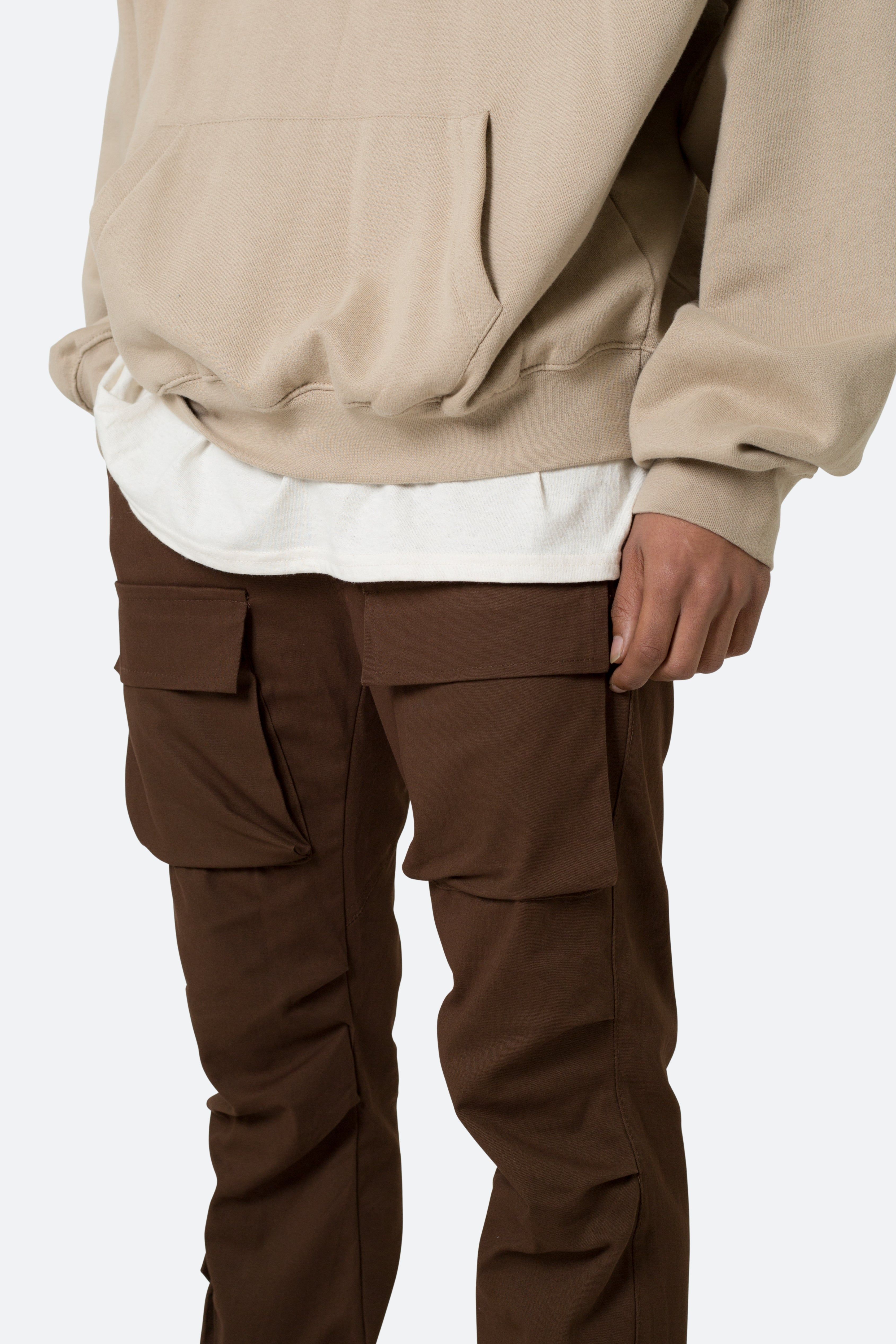 Twill Utility Cargos Pants - Brown sold by MNML product image thumbnail 7