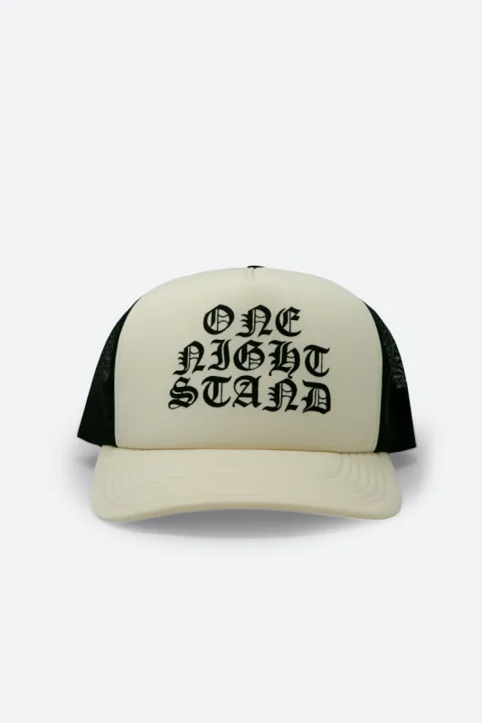 One Night Stand Trucker Cap - Cream made by MNML