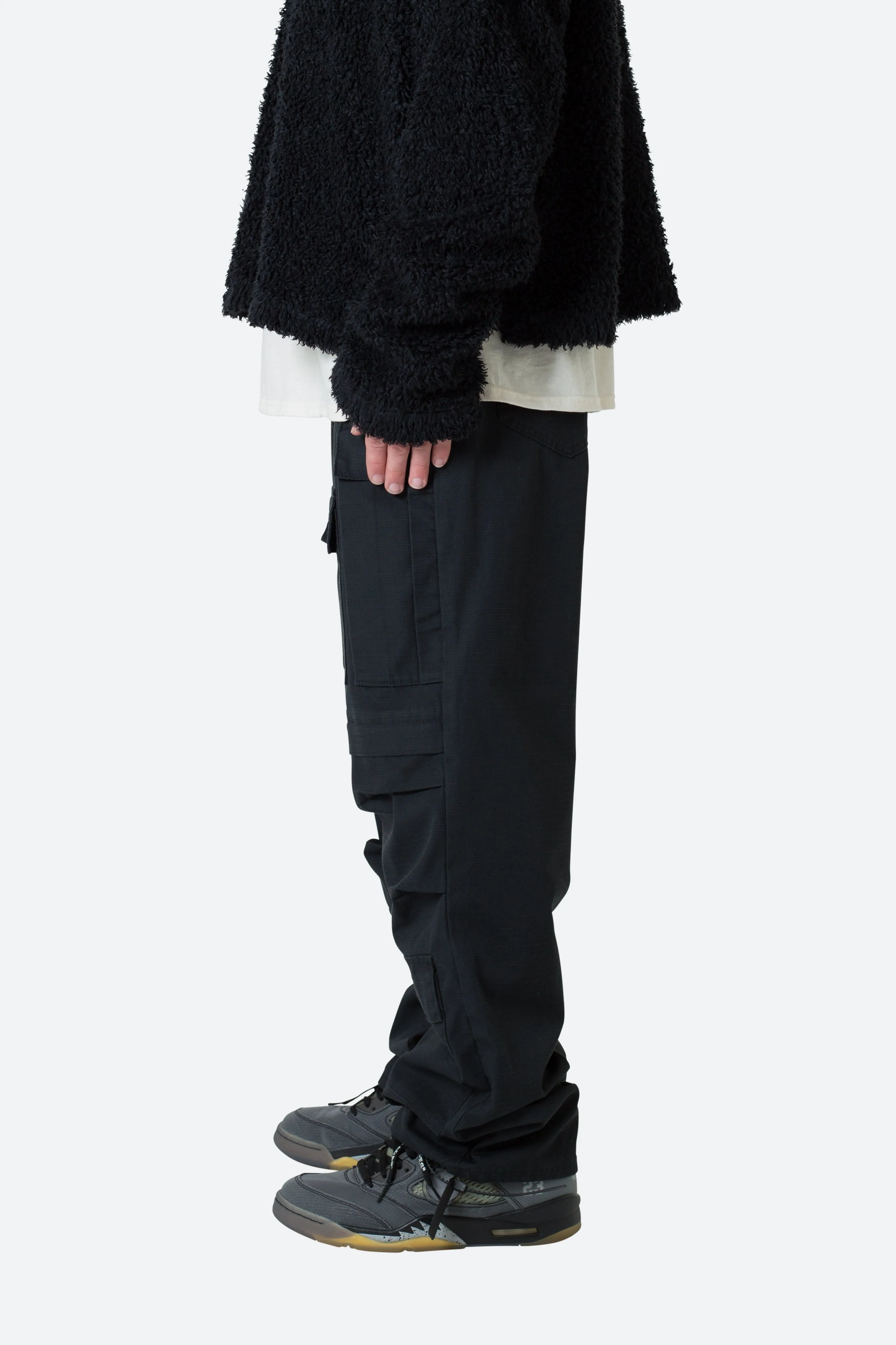 Ultra Baggy Cargo Pants - Black sold by MNML product image thumbnail 5
