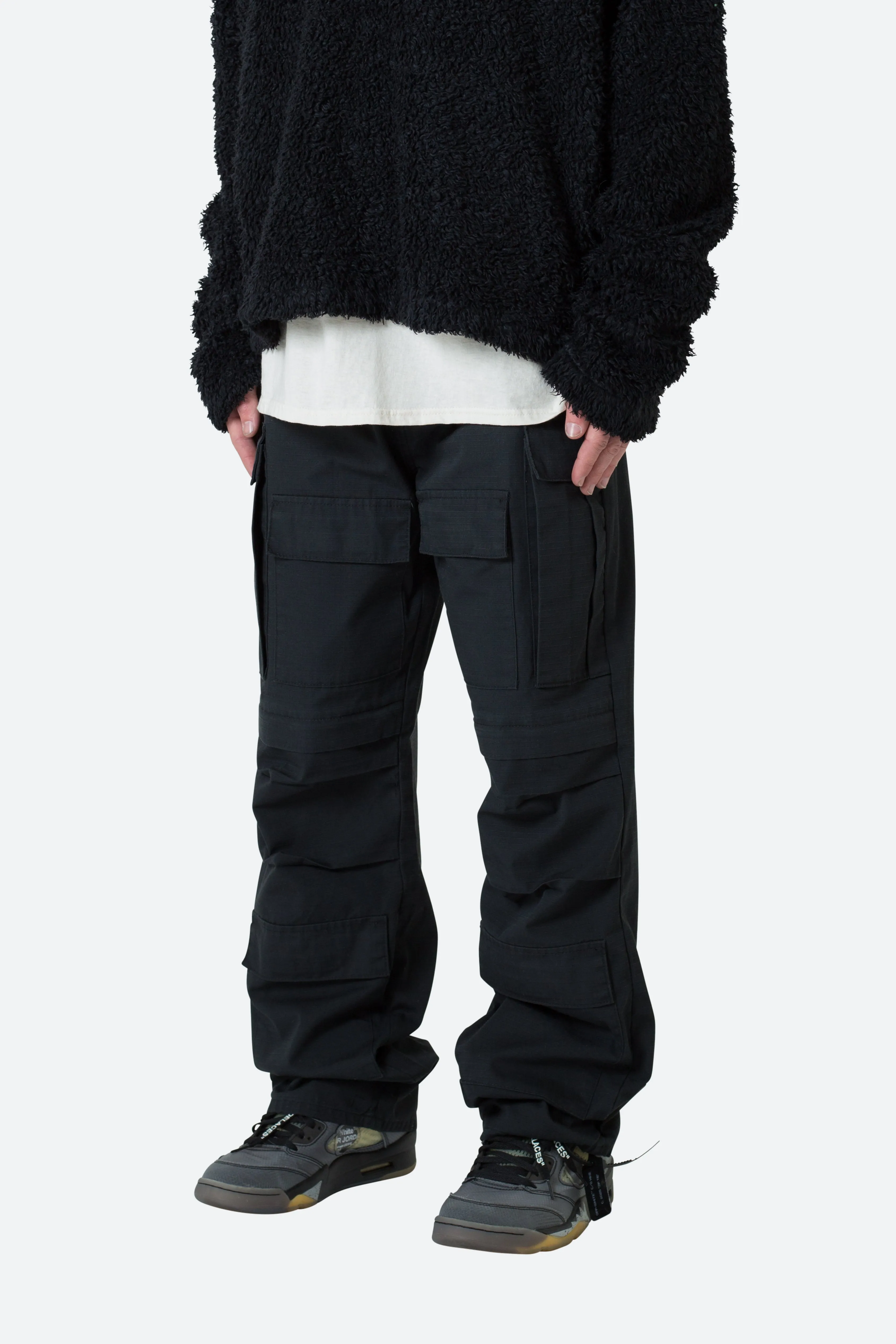 Ultra Baggy Cargo Pants - Black sold by MNML product image thumbnail 4
